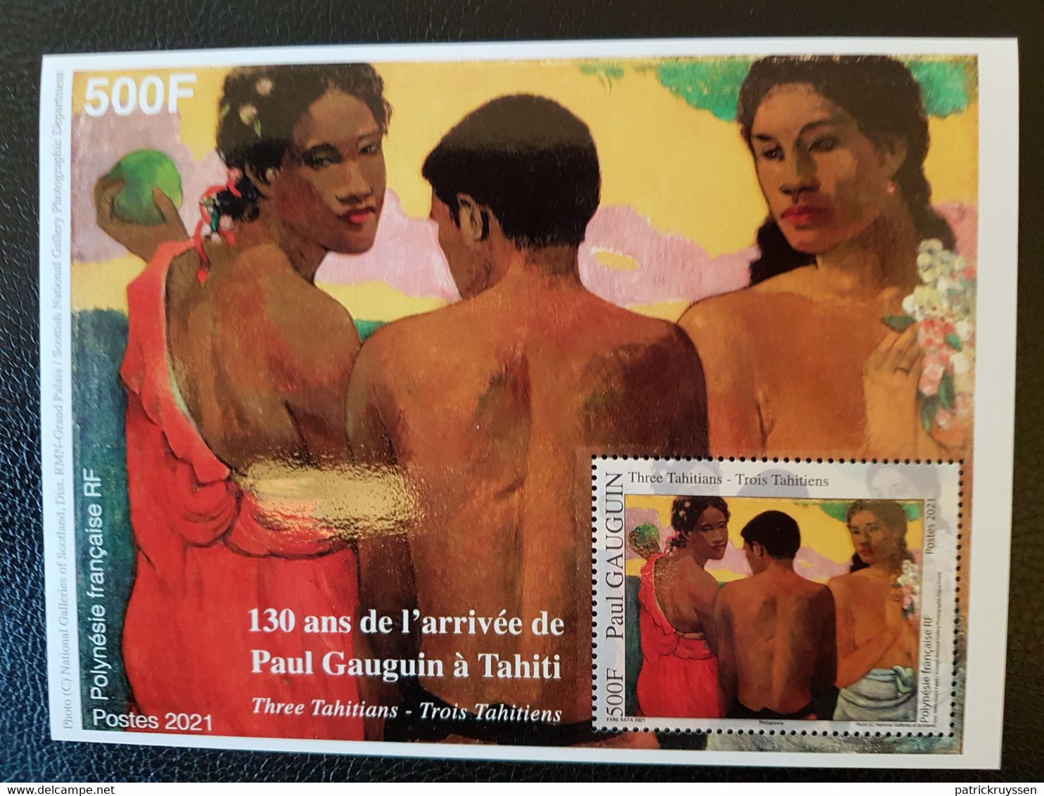 Polynesia 2021 130 Year PAUL GAUGUIN Arrival  Tahiti Art Paint Painting Ms1v Mnh - Unused Stamps