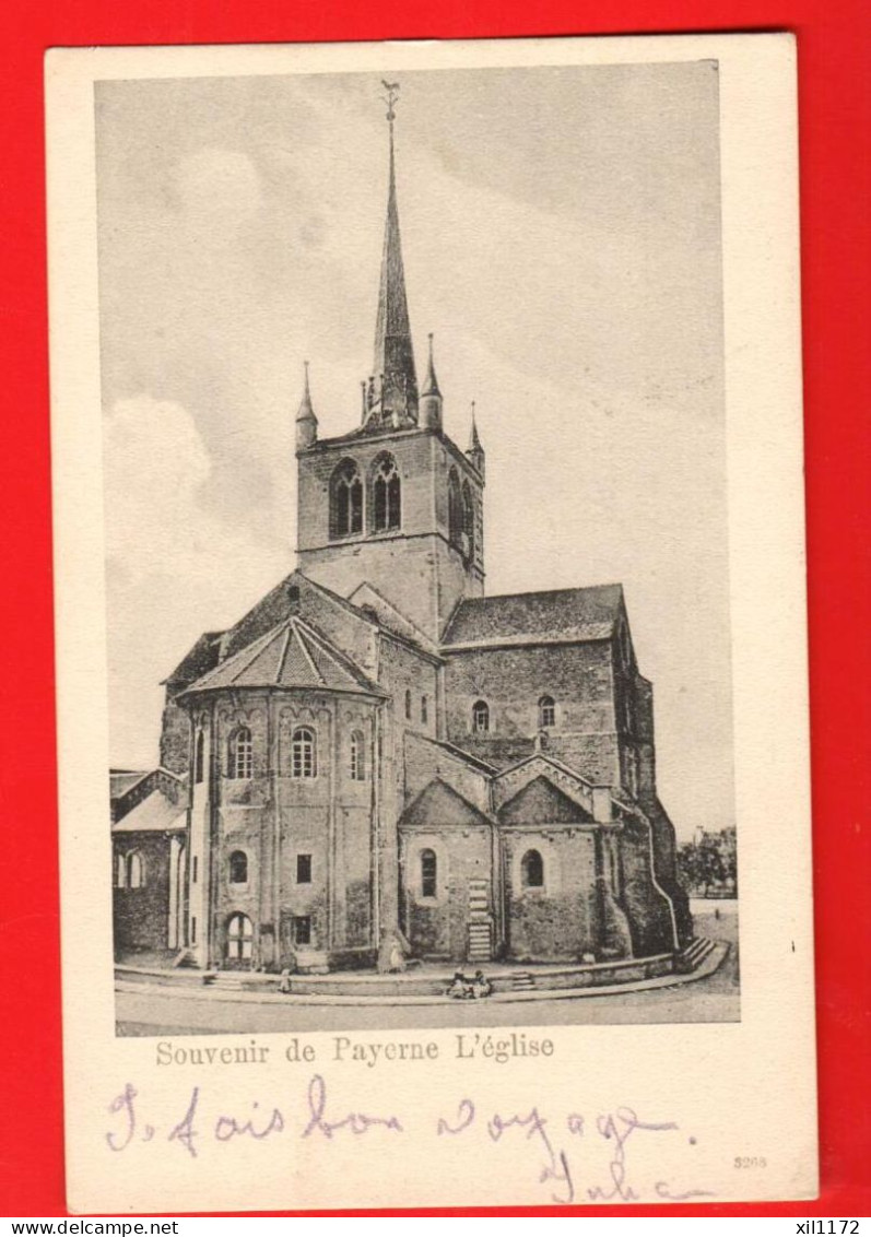 PPH1-19  Souvenir De Payerne Broye-Vully  L'Eglise.  Dos Simple  Circ. 1902  No J. 12069 - Payerne