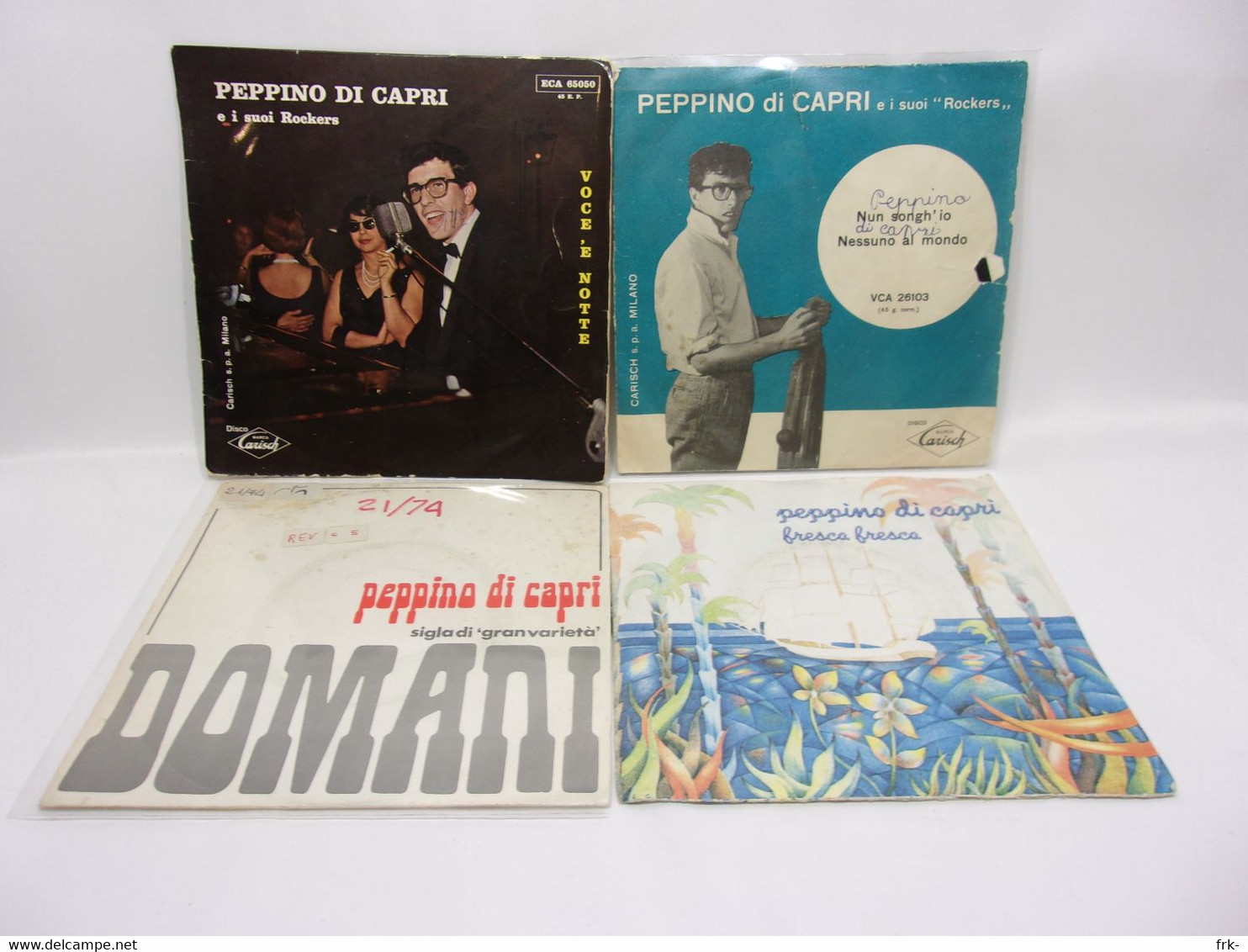 Peppino Di Capri Lotto Di 4 Vinili 45 Giri - 45 T - Maxi-Single