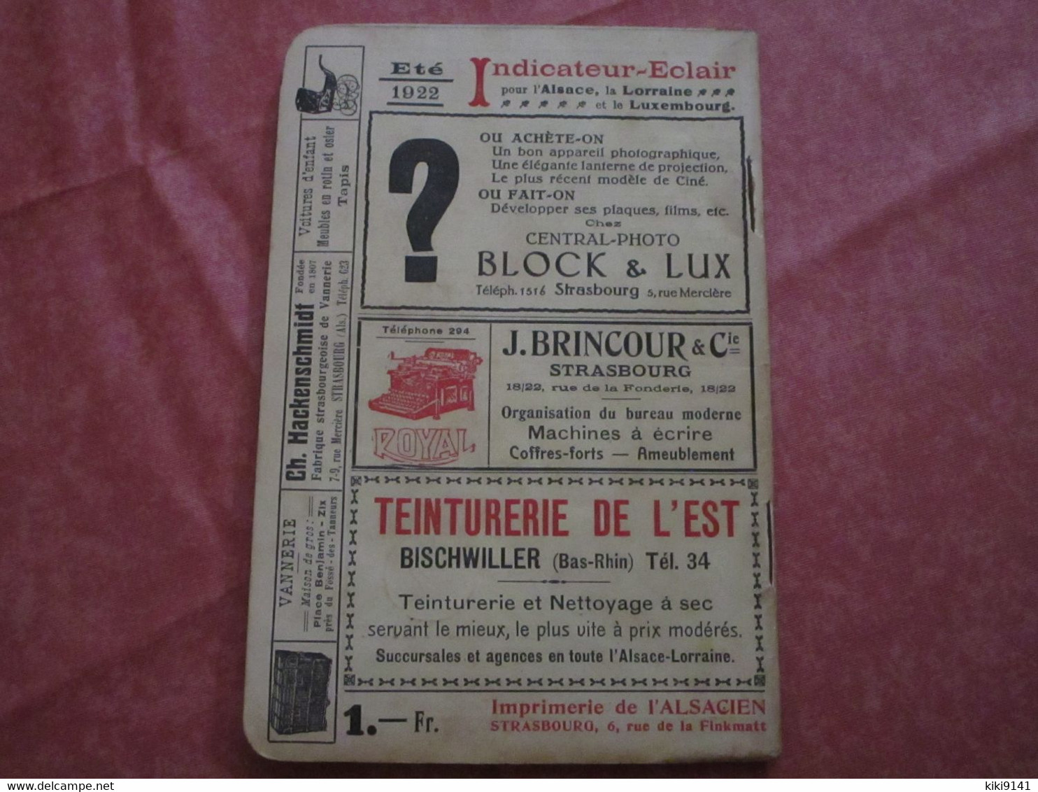 Indicateur-ECLAIR Blitz-Fahrplan Pour L'Alsace, La Lorraine Et Le Luxembourg (68 Pages) - Europe