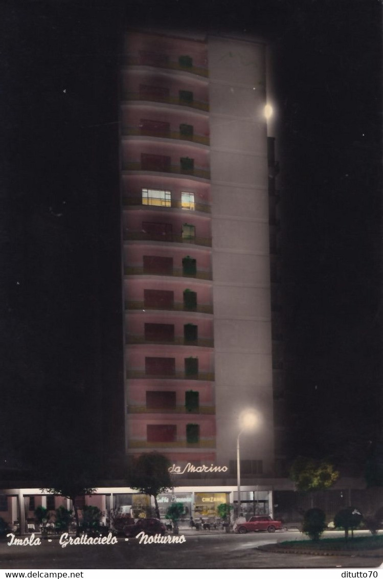 Imola - Grattacielo Notturno - Formato Grande Viaggiata – FE390 - Imola