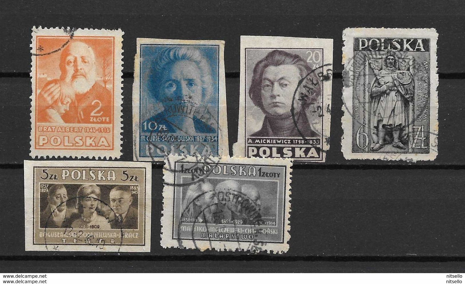 LOTE 1787  ///  POLONIA 1947             ¡¡¡¡ LIQUIDATION !!!! - Oblitérés