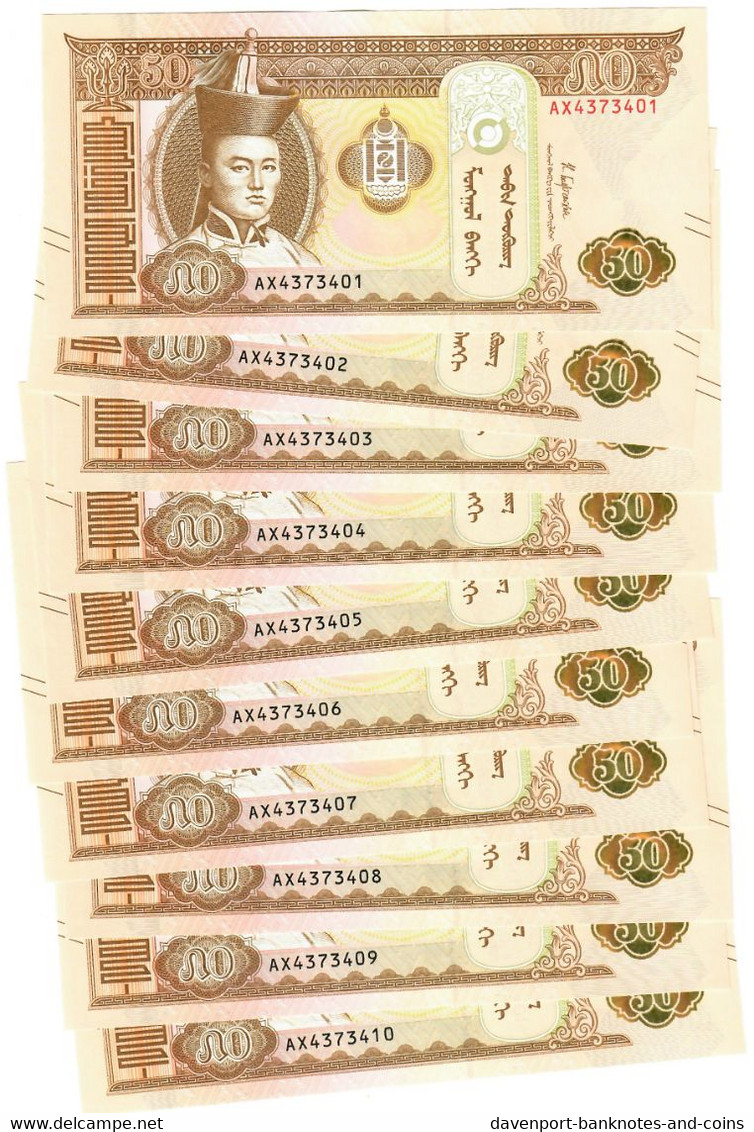 Mongolia 10x 50 Tugrik 2019 (2020) UNC - Mongolië