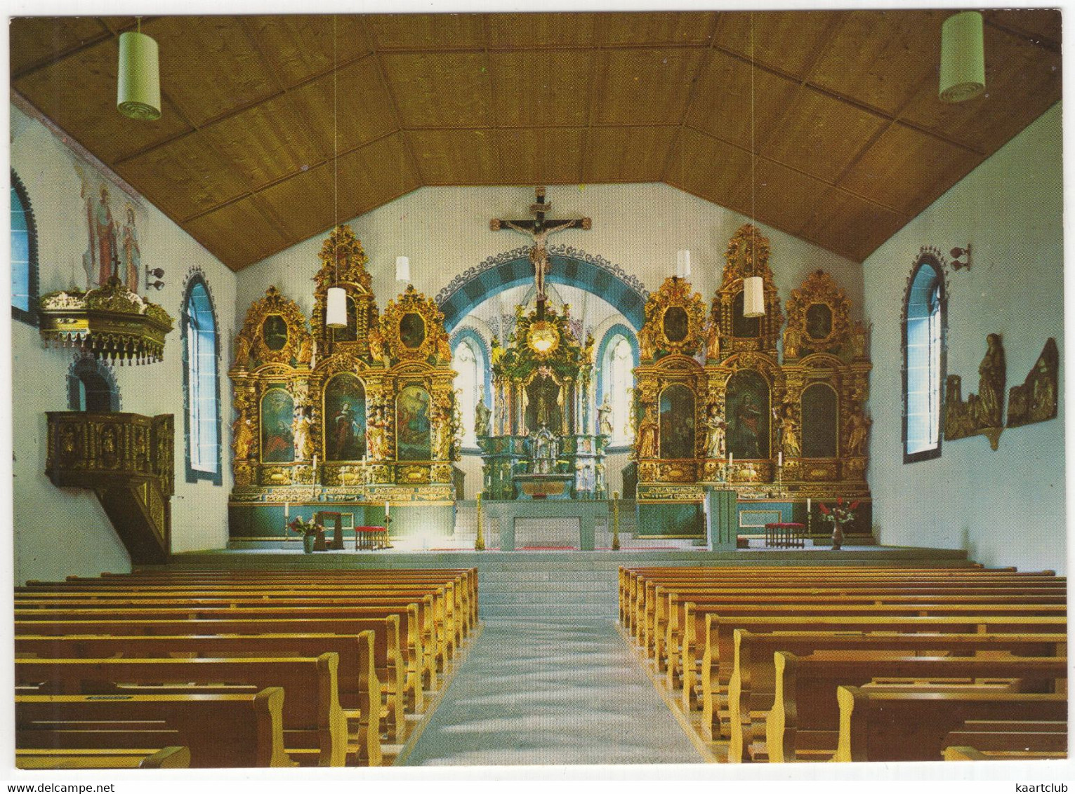 Kirche Ernen, Wallis - (VS, Suisse/Schweiz) - Interiör / Innenansicht - Ernen