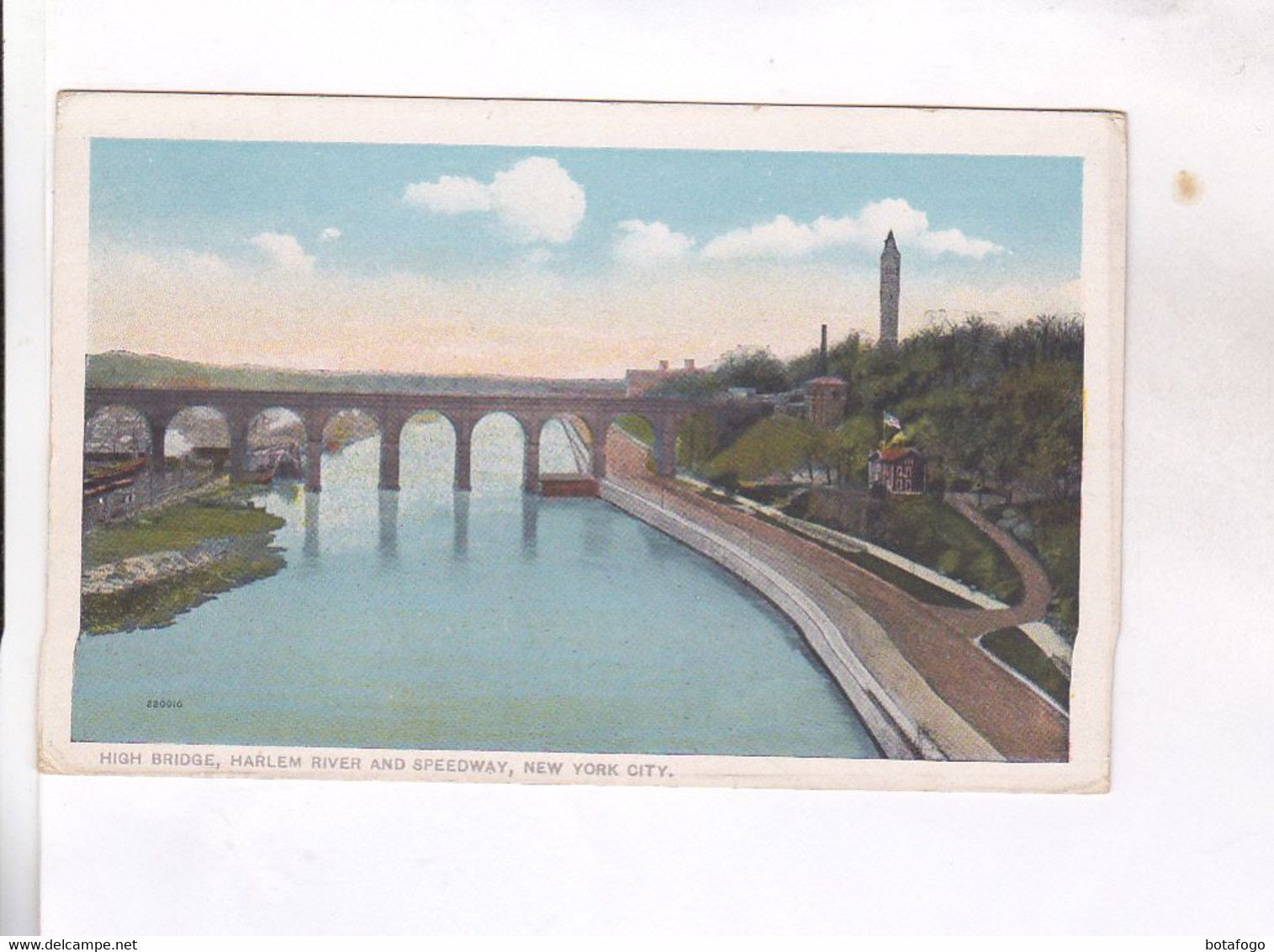 CPA  HIGH BRIDGE , HARLEM RIVER  AND SPEEDWAY - Brücken Und Tunnel