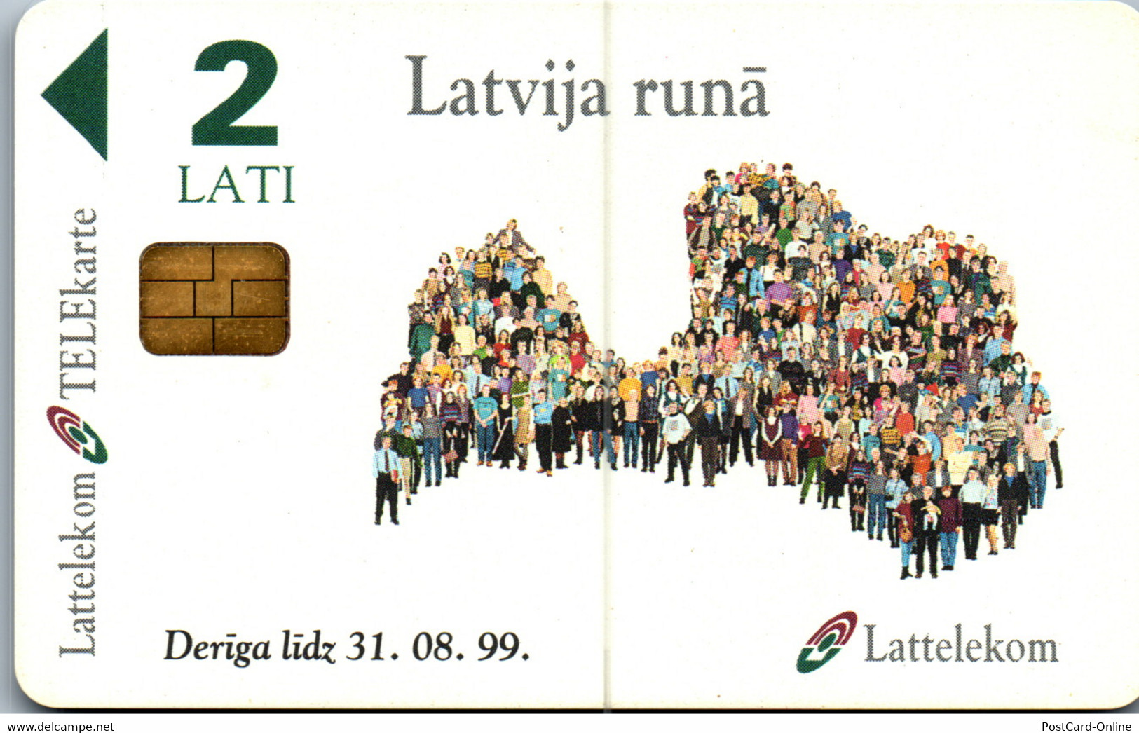 31333 - Lettland - Lattelekom , Motiv - Letonia