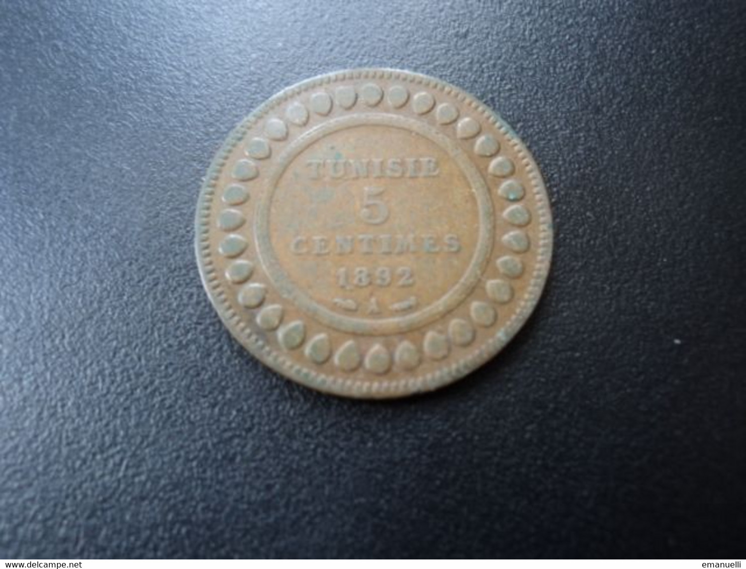 TUNISIE : 5 CENTIMES    1309 / 1892 A    G.72 / KM 221      TTB * - Tunesien