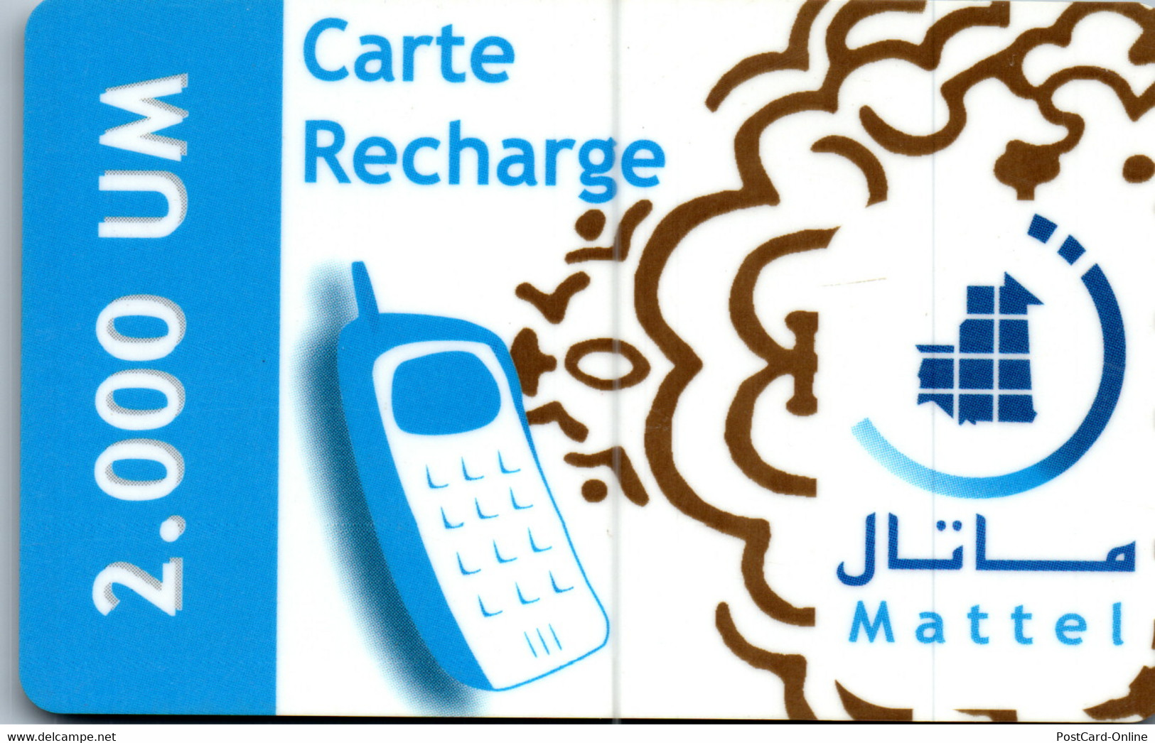 31384 - Mauretanien - Mattel , Carte Recharge - Mauritanien