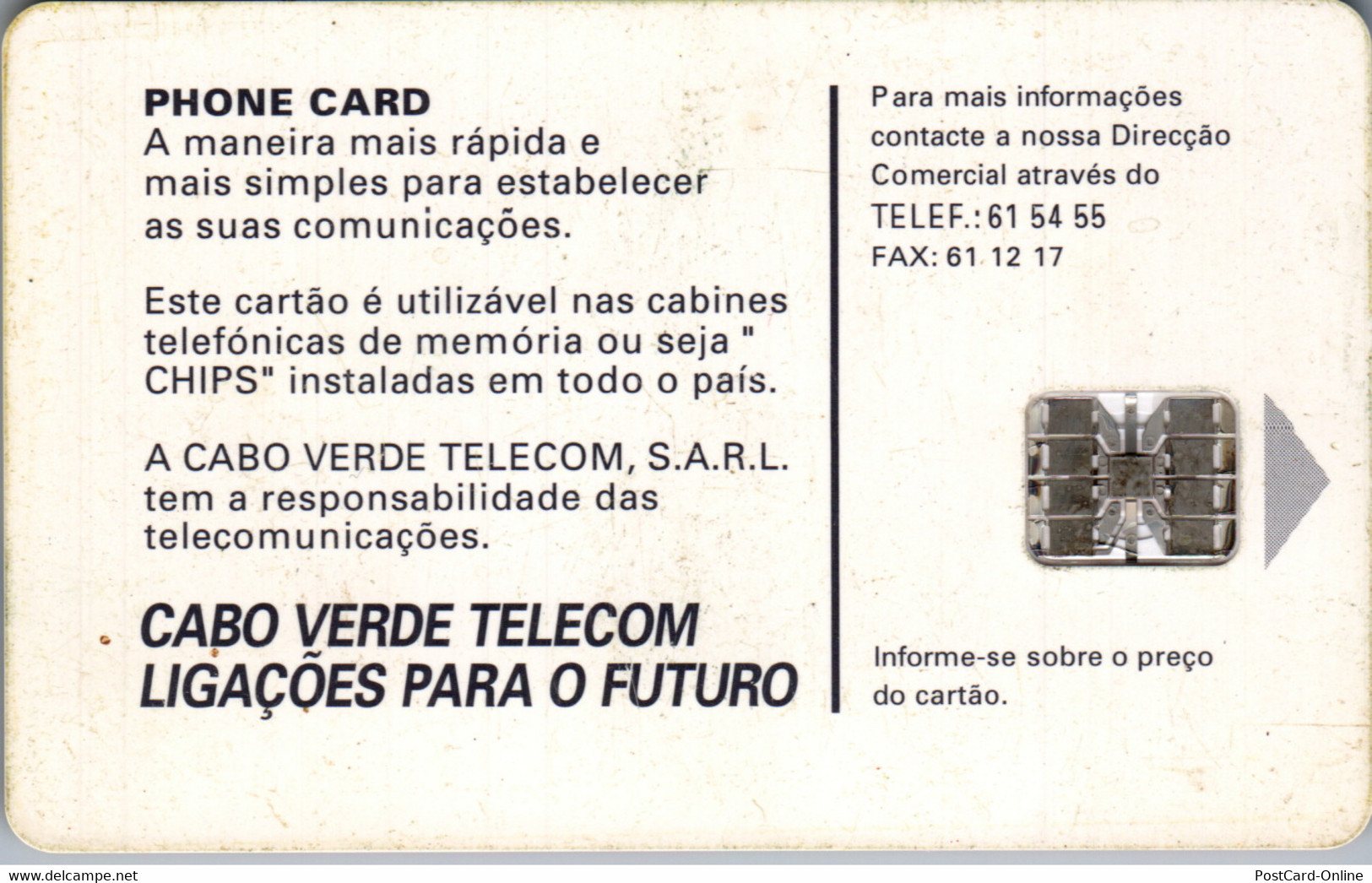 31405 - Kapverden - Cabo Verde , Telecom , Pilon - Cabo Verde