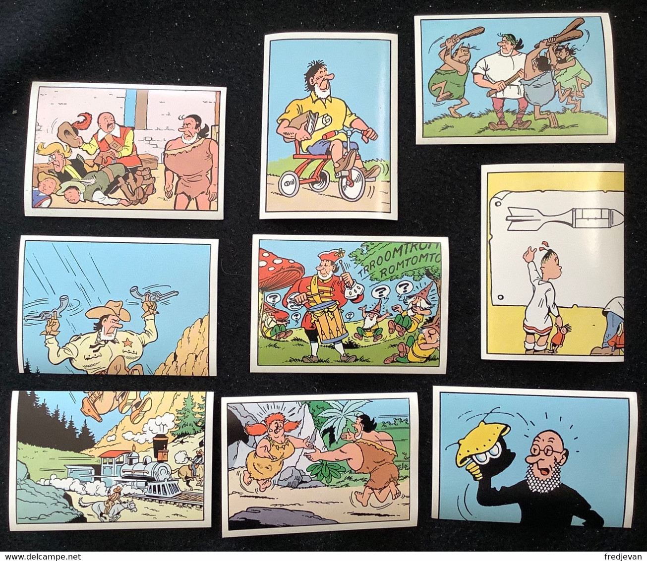 Lot Van 9 Stickers - Suske En Wiske / Bob Et Bobette / 1995 - Suske & Wiske