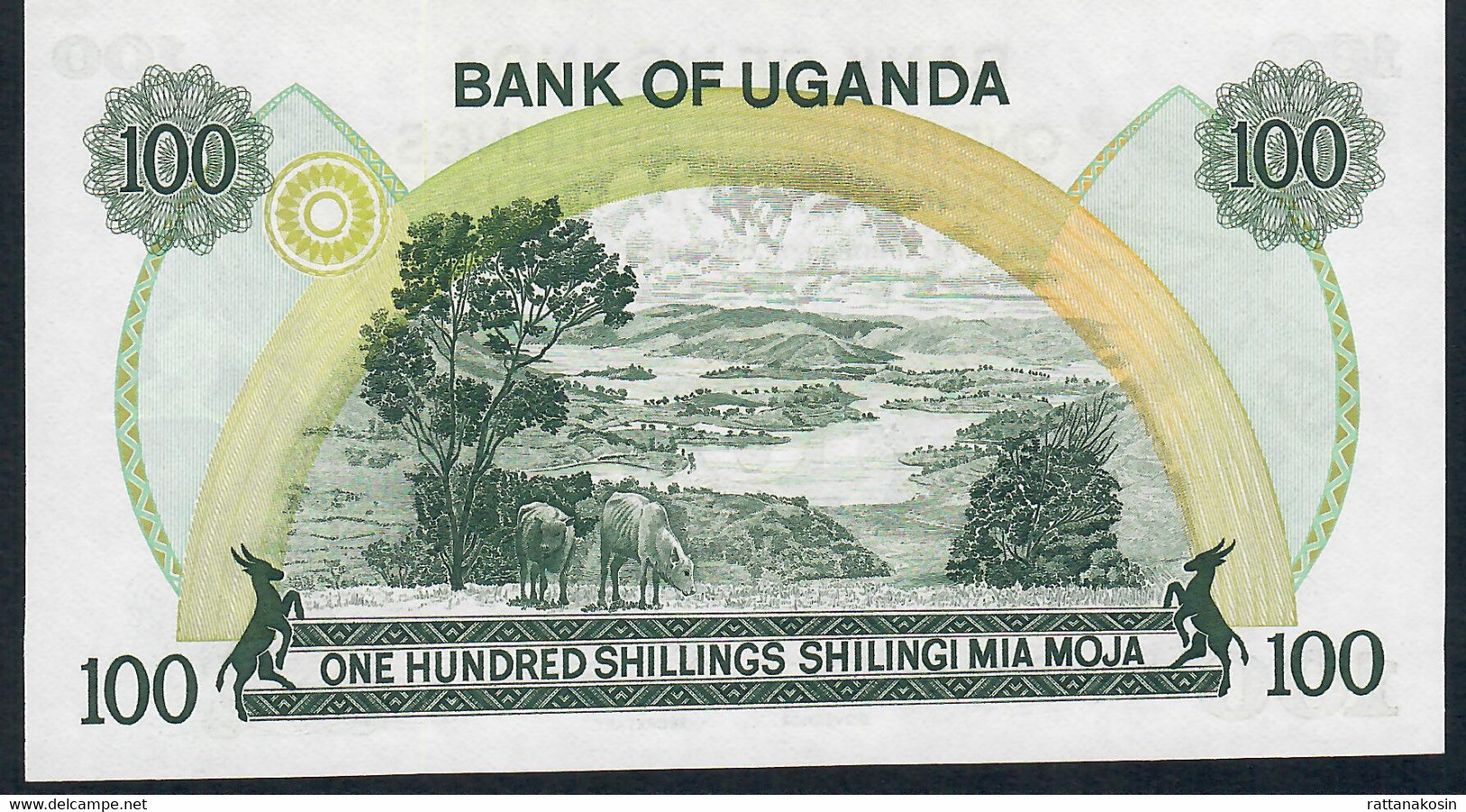 UGANDA  P9c   100   SHILLINGS   1973  #D/18   UNC. - Oeganda