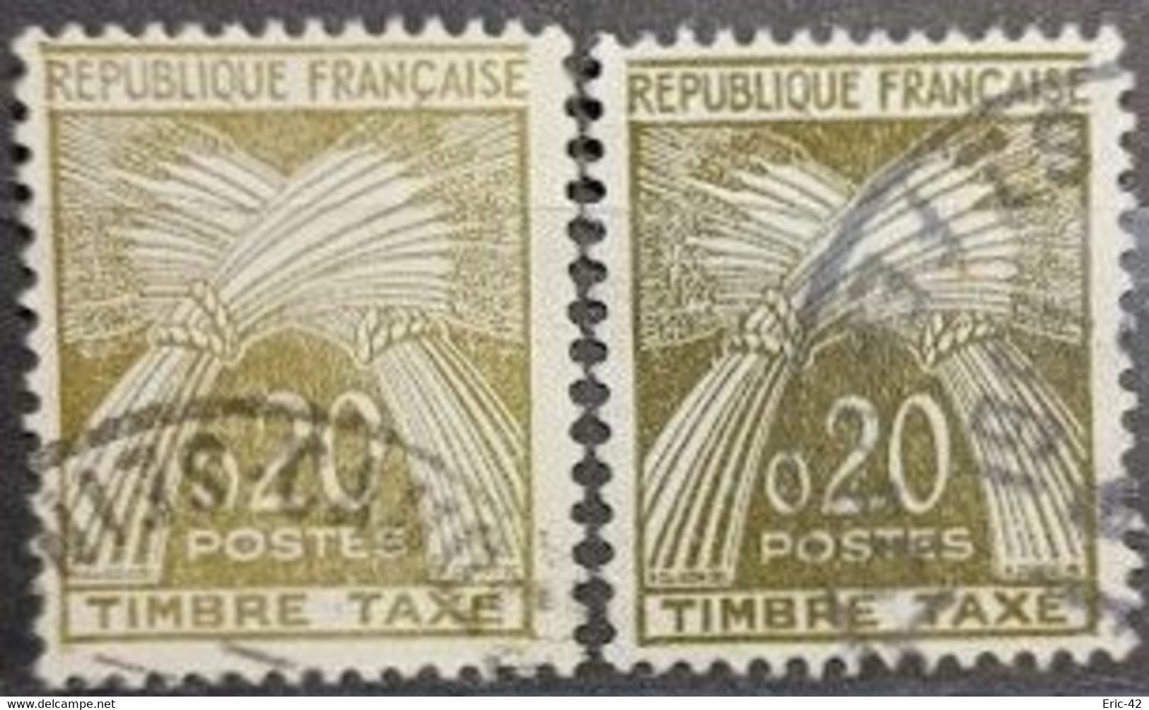 FRANCE. YT Taxe N° 92/92b. Oblitéré. T.B..... - 1960-.... Oblitérés