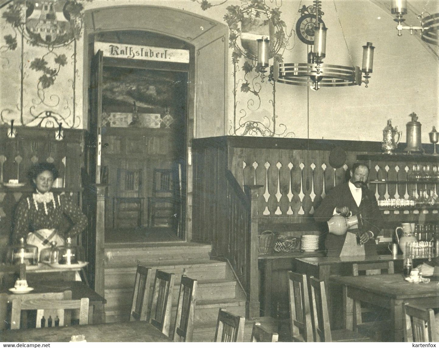 AK Perchtoldsdorf, Ratsstüberl, 24.8.1918, Rathauskeller, Mödling - Perchtoldsdorf