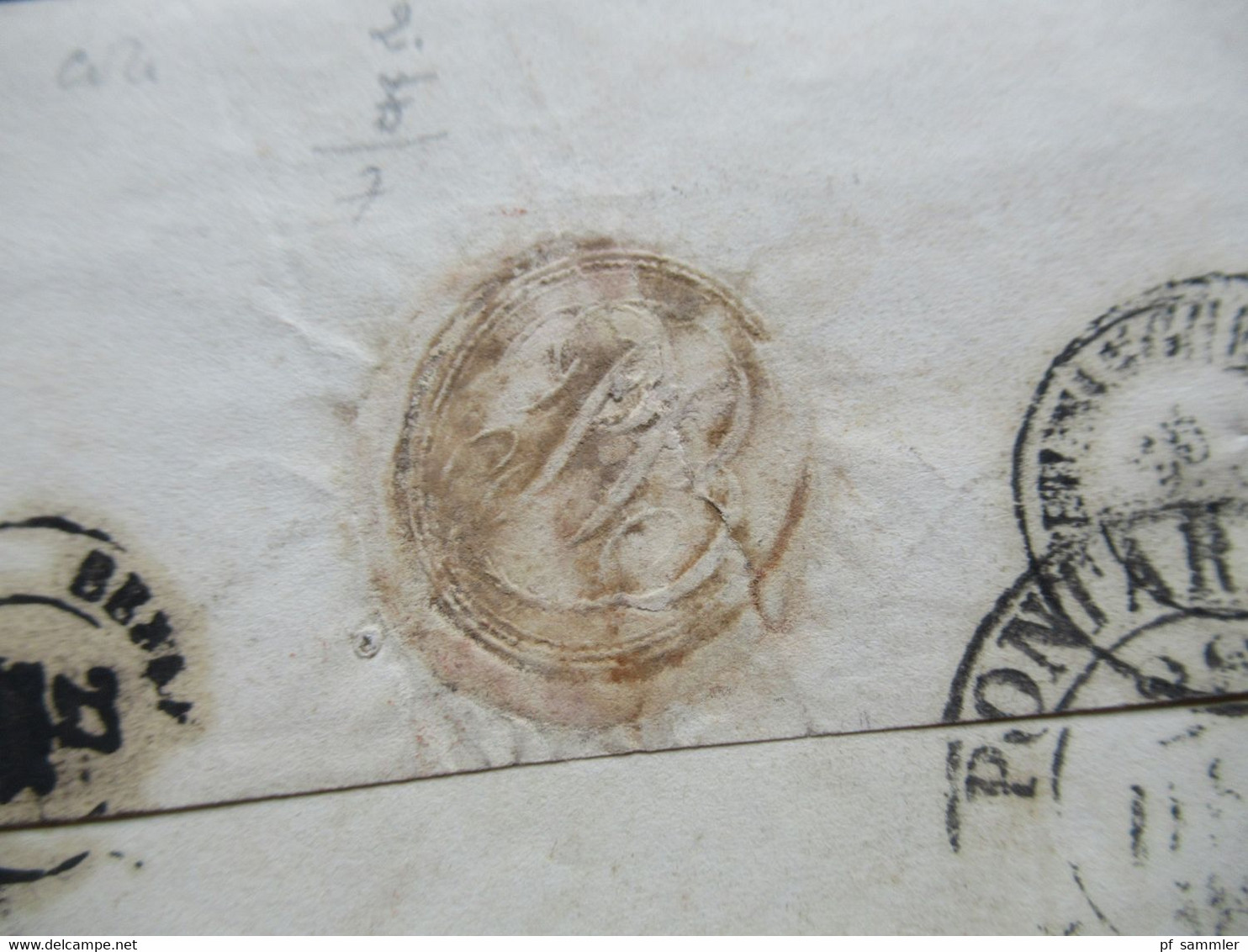 Franco 26.12.1842 3x Rote Stempel Basel  / Ovalstempel 7 A.E.D Und K2 Suisse Belfort über Hiningue Nach Pontarlier - ...-1845 Préphilatélie