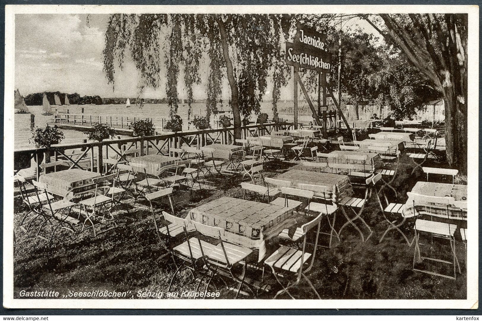 AK Gaststätte Seeschlößchen Jaenicke, Senzing Am Krüpelsee,Königs-Wusterhausen,Dahme-Spreewald - Dahme