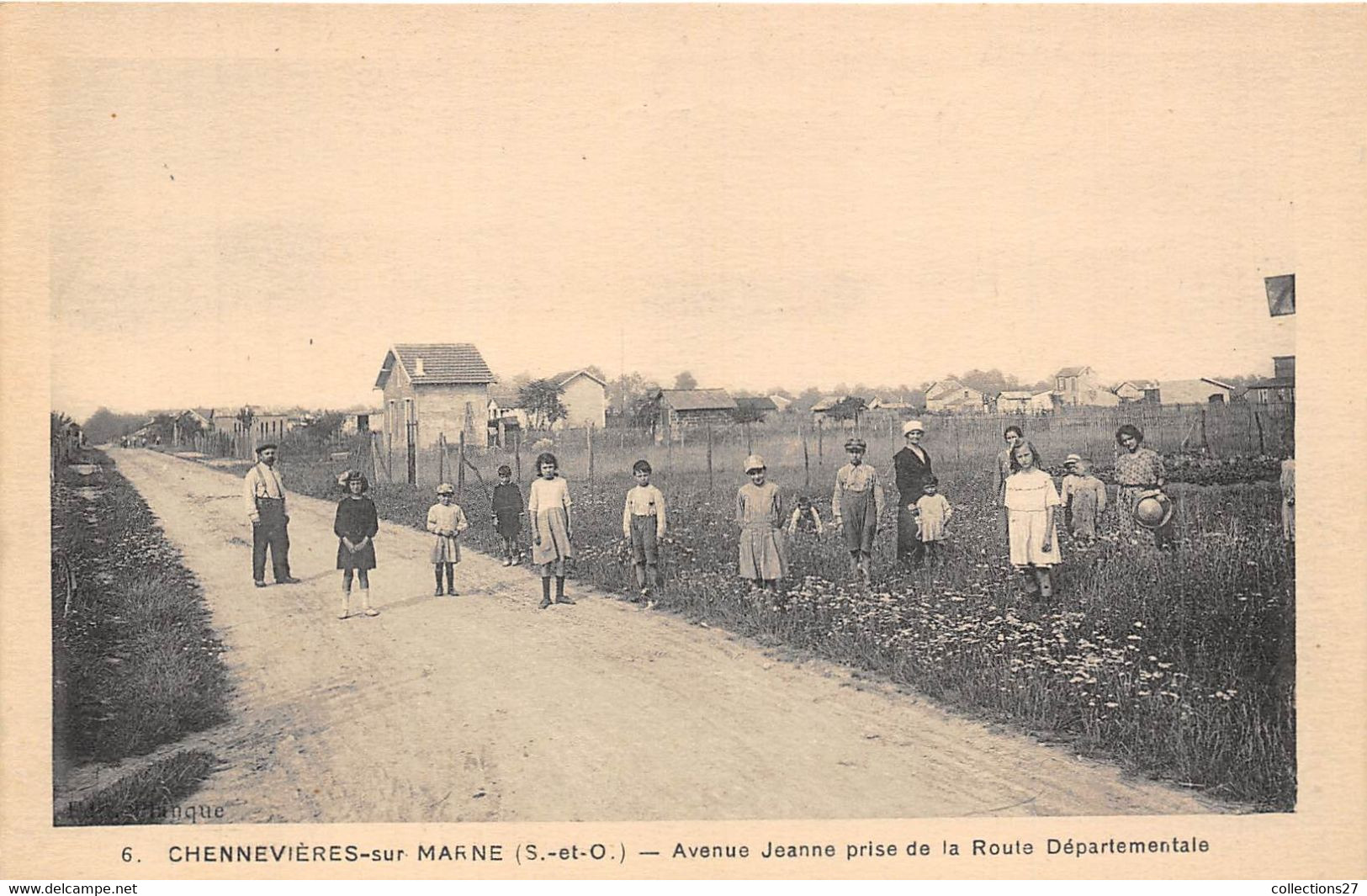 94-CHENNEVIERES-SUR-MARNE- AVENUE JEANNE PRISE DE LA ROUTE DEPARTEMENTALE - Chennevieres Sur Marne