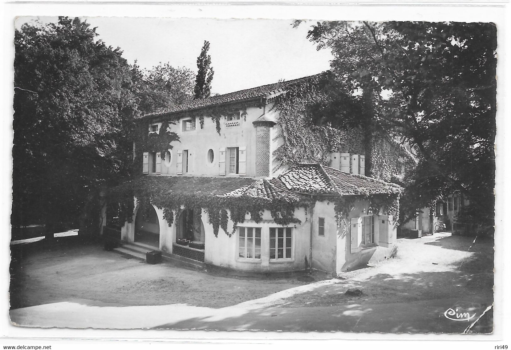 Cpsm,32 Barbotan-les-Thermes, Gers, Hôtel Cantegril, Commerce, Voyagée 1953 - Barbotan