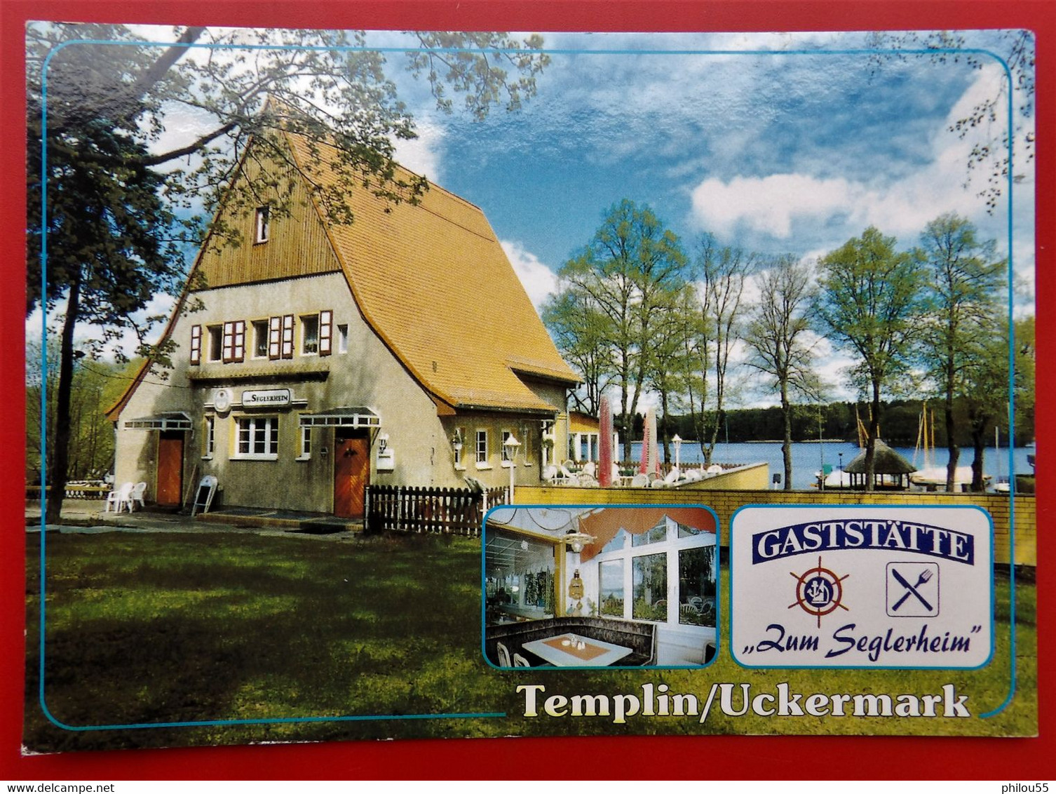 Cpsm Cpm  TEMPLIN UCKERMARK  Gastatte "Zum Seglerheim"  Inh. Fam. Kurzhals - Templin