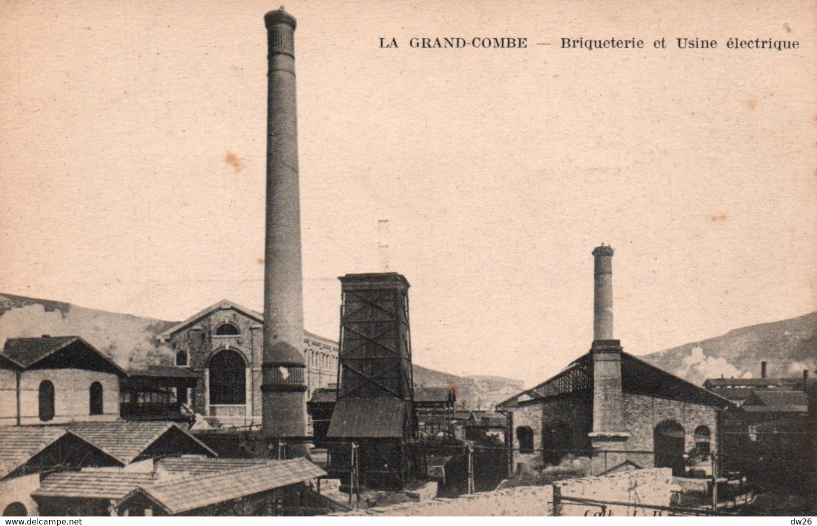 La Grand' Combe (Gard) Briqueterie Et Usine électrique - Collection L.D. - Carte Non Circulée - Andere & Zonder Classificatie