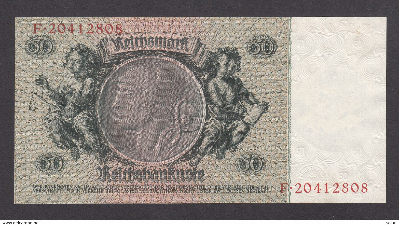 50 REICHSMARK 1933 GERMANY BANKNOTE - 50 Reichsmark