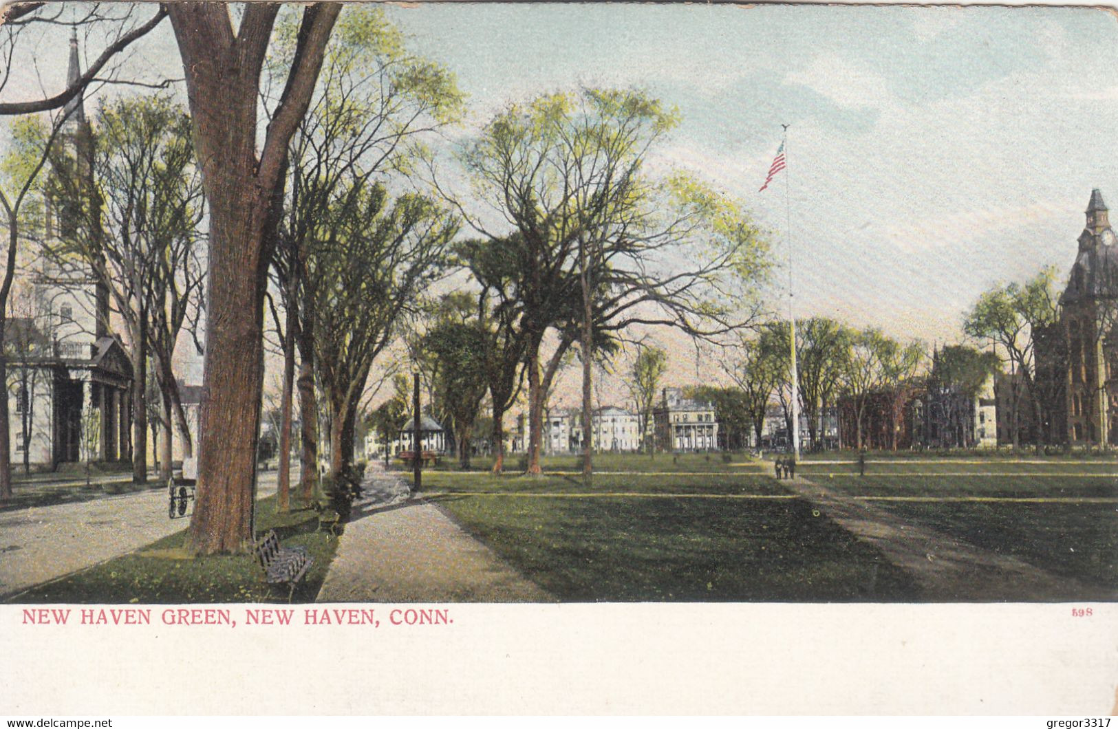 B154) NEW HAVEN - Conn. - New Haven Green - LITHO - Old ! - New Haven