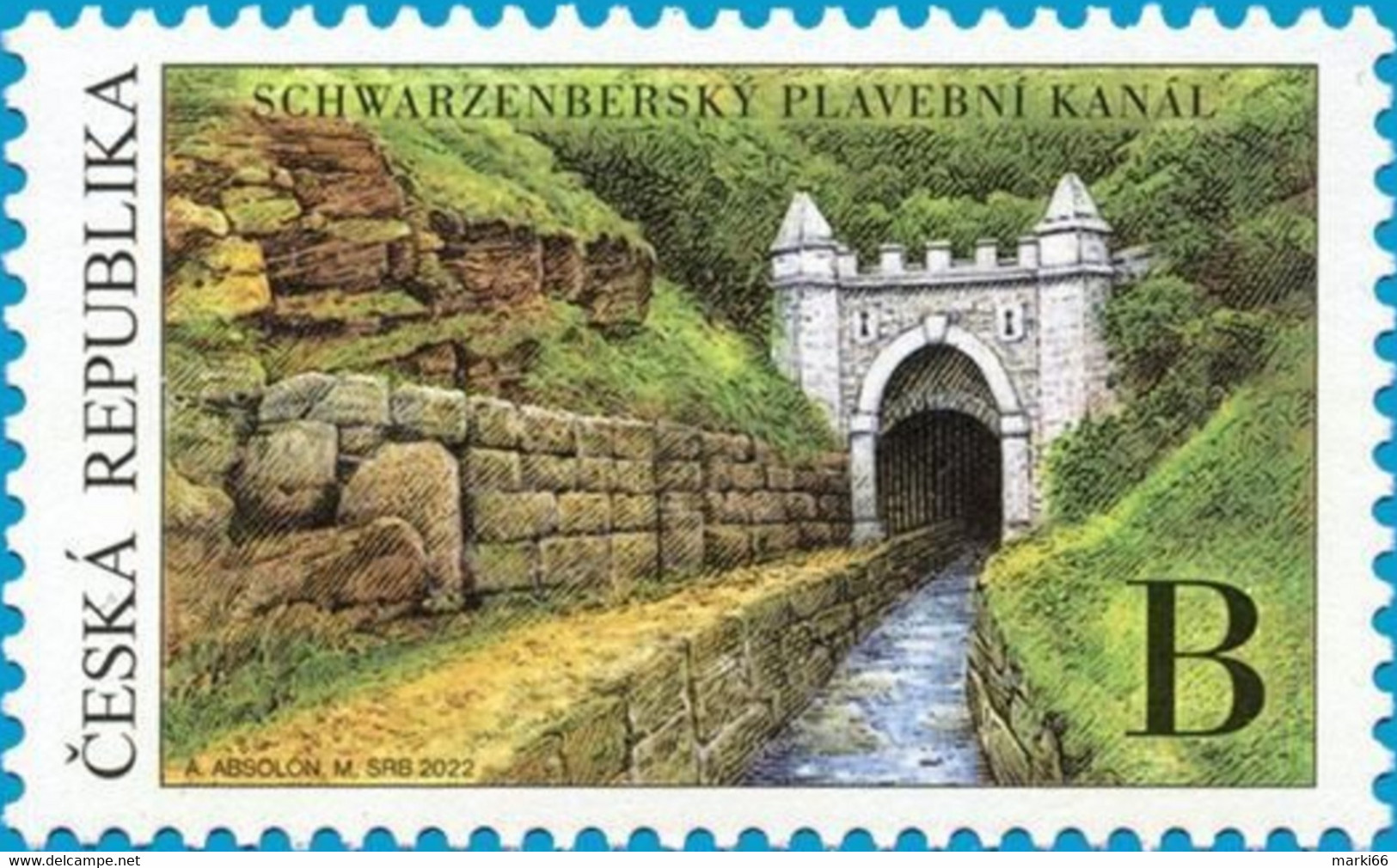 Czech Republic - 2022 - Technical Monument - Schwarzenberg Canal - Mint Stamp - Unused Stamps