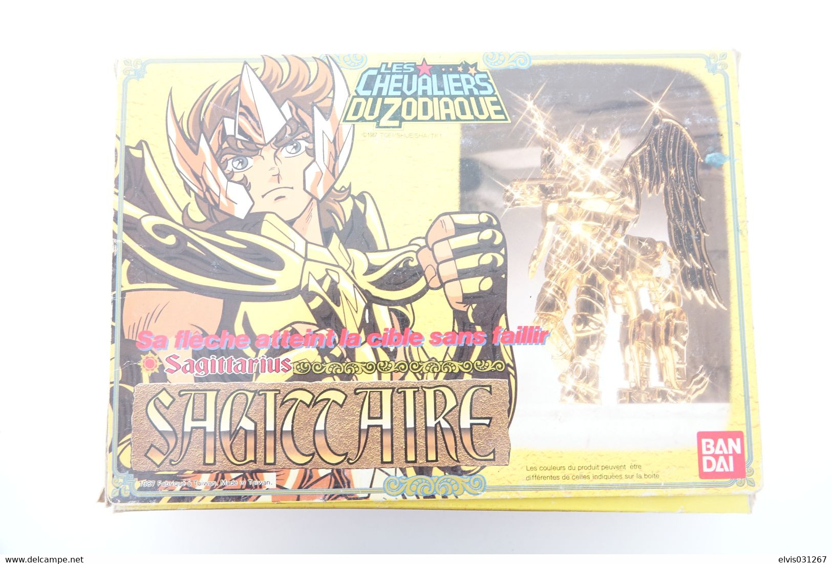 Vintage ACTION FIGURE : SAINT SEIYA : Sagittaire / Aiolos W BOX - Original Bandai 1987 - GI JOE - Chevaliers Du Zodiaque - Action Man