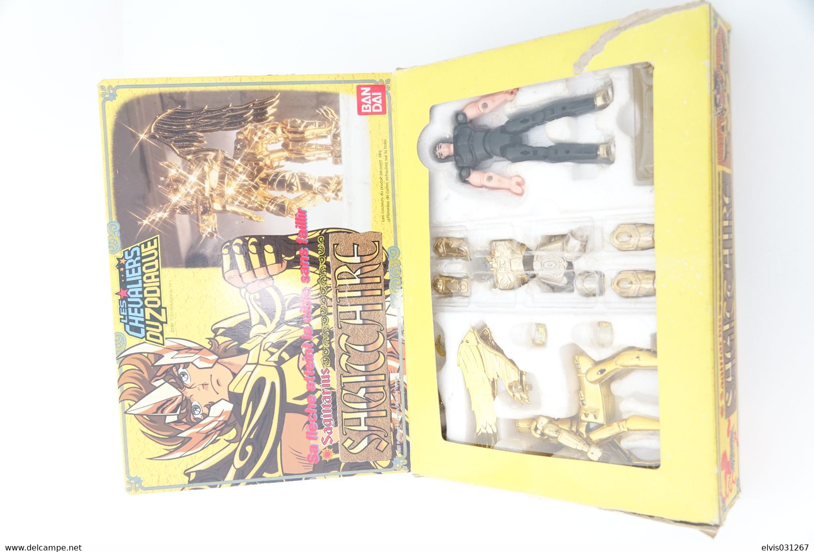 Vintage ACTION FIGURE : SAINT SEIYA : Sagittaire / Aiolos W BOX - Original Bandai 1987 - GI JOE - Chevaliers Du Zodiaque - Action Man