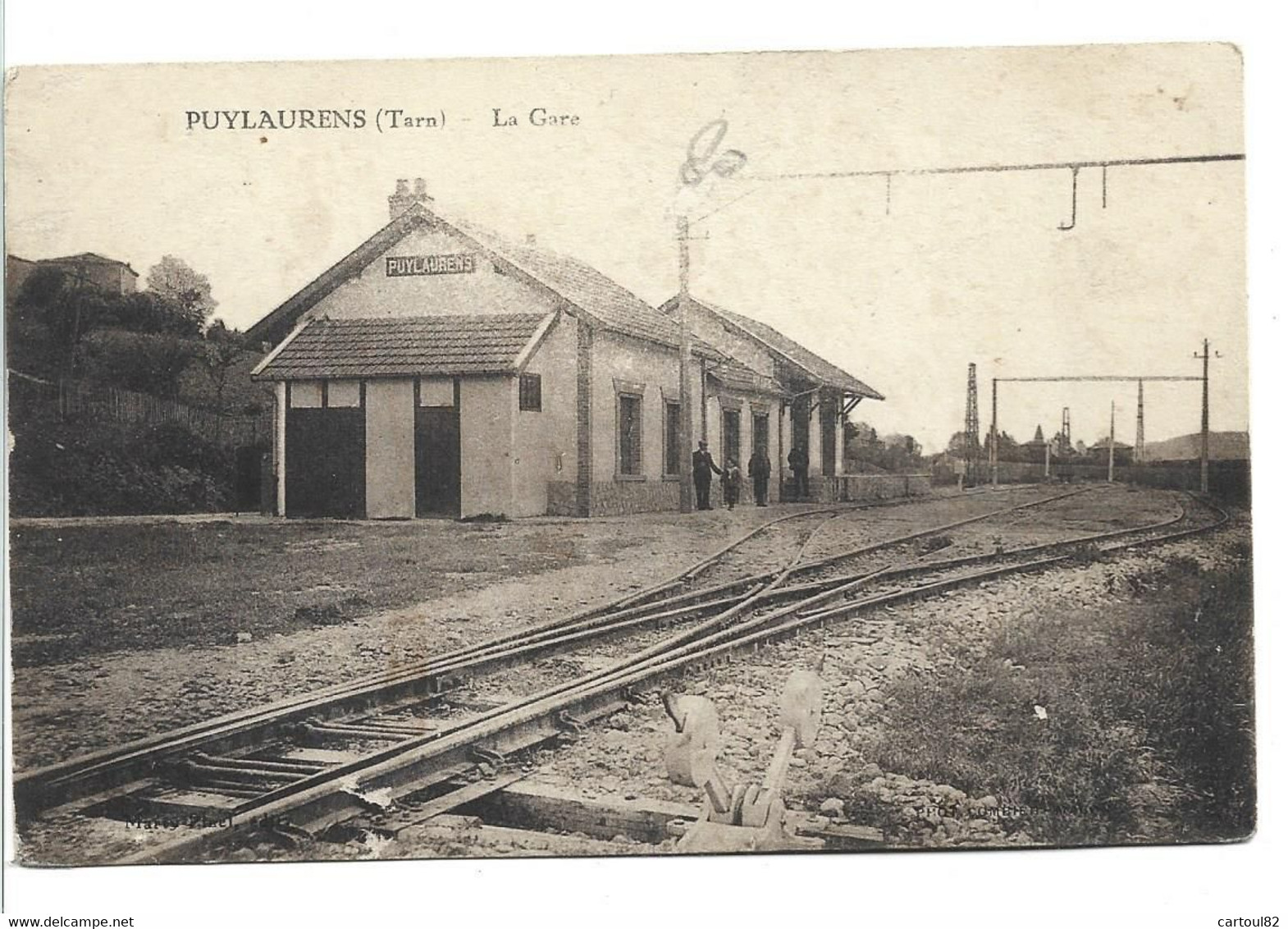 25 VE  Puylaurens La Gare  CPA  TBE - Puylaurens