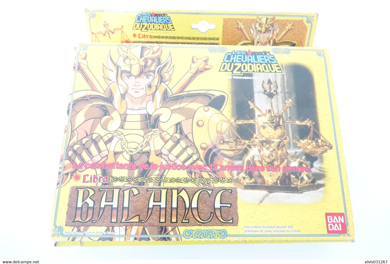 Vintage ACTION FIGURE : SAINT SEIYA : Balance / Dohko W BOX - Original Bandai 1987 - GI JOE - Chevaliers Du Zodiaque - Action Man