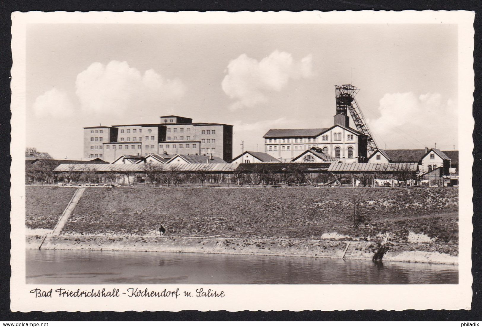 Bad Friedrichshall - Kochendorf M. Saline Echtfoto-Karte (AK-1-357) - Bad Friedrichshall