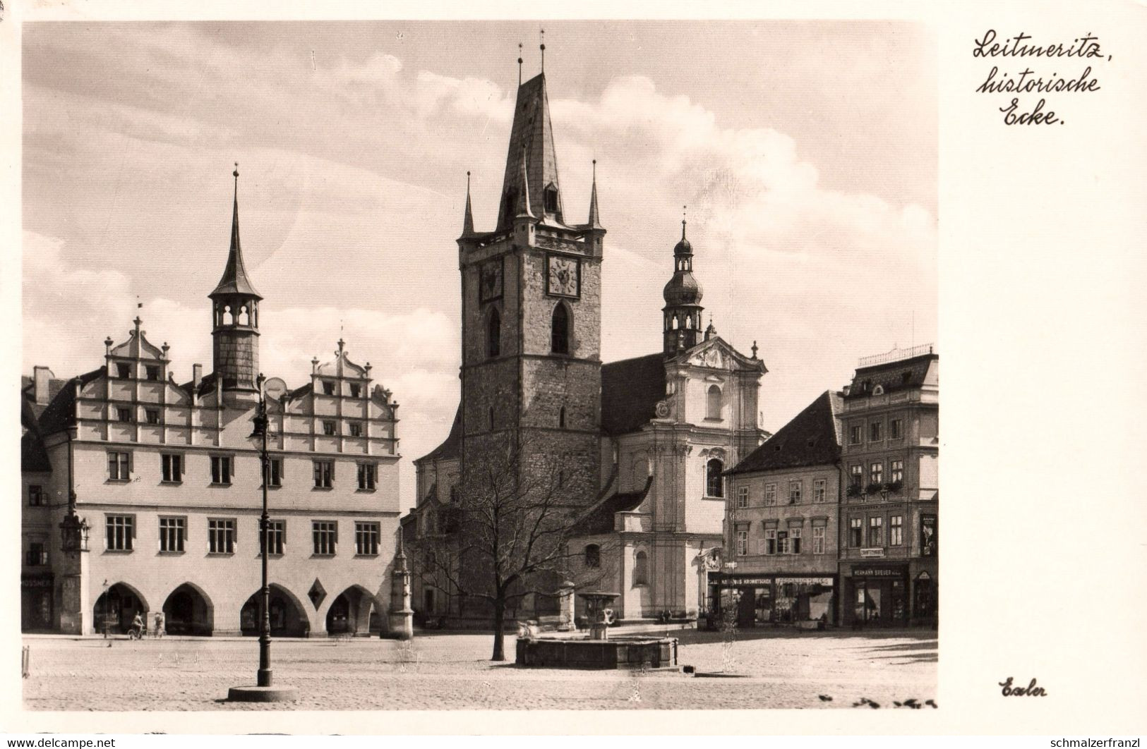 AK Leitmeritz Litomerice Marktplatz Markt Namesti Rathaus Radnice A Lobositz Lovosice Aussig Usti Raudnitz Melnik Auscha - Sudeten