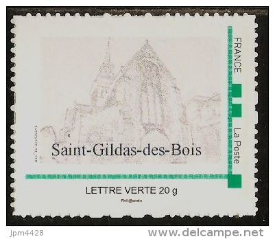 France MONTIMBRAMOI ** Saint Gildas Des Bois L'église émis Le 9 Juillet 2013 Autoadhésif  Mon Timbre à Moi - MTAM - Altri & Non Classificati