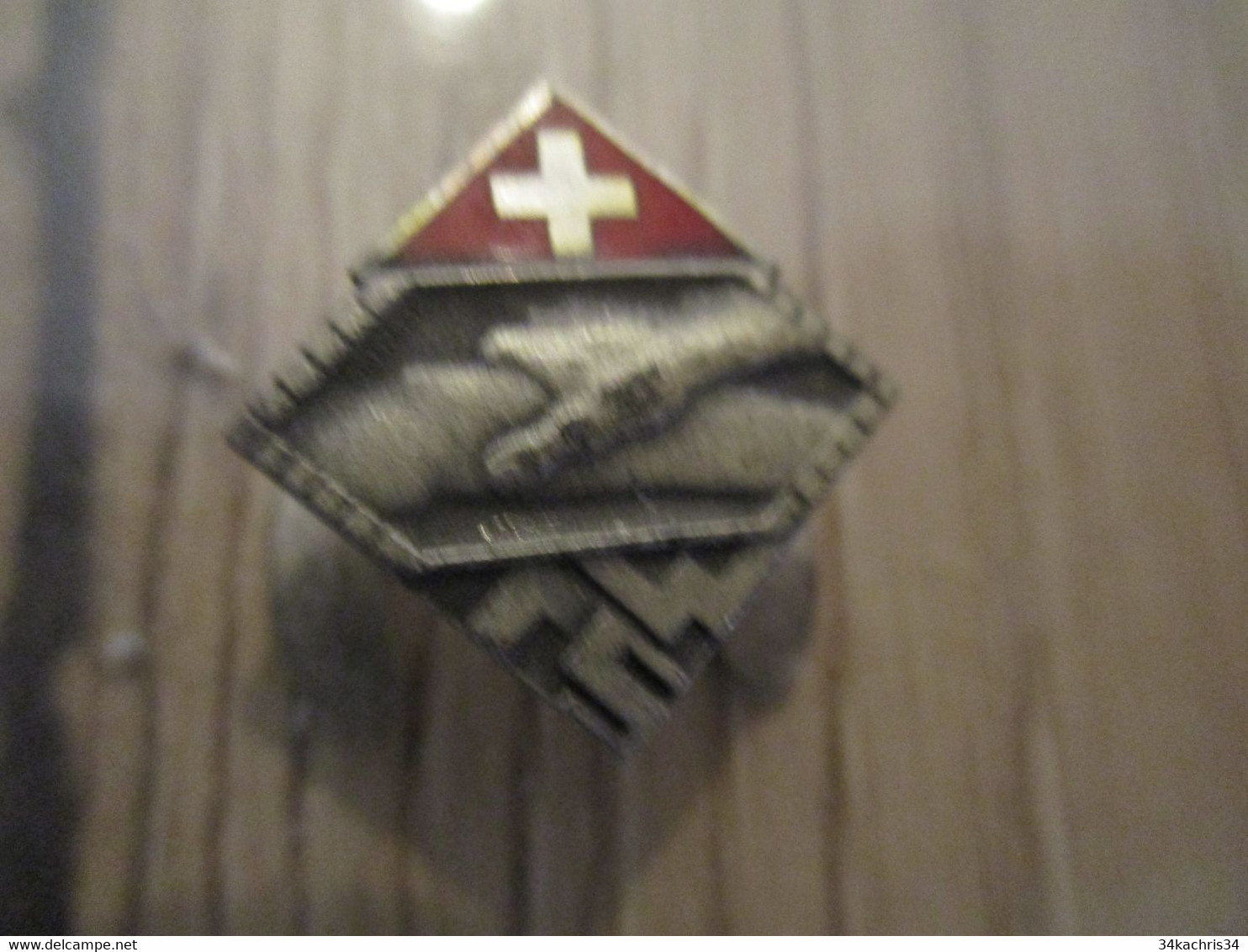 DOM Insigne Pin's Argent 925 Locle Hugenin Suisse ? Italie ? Rugby - Rugby