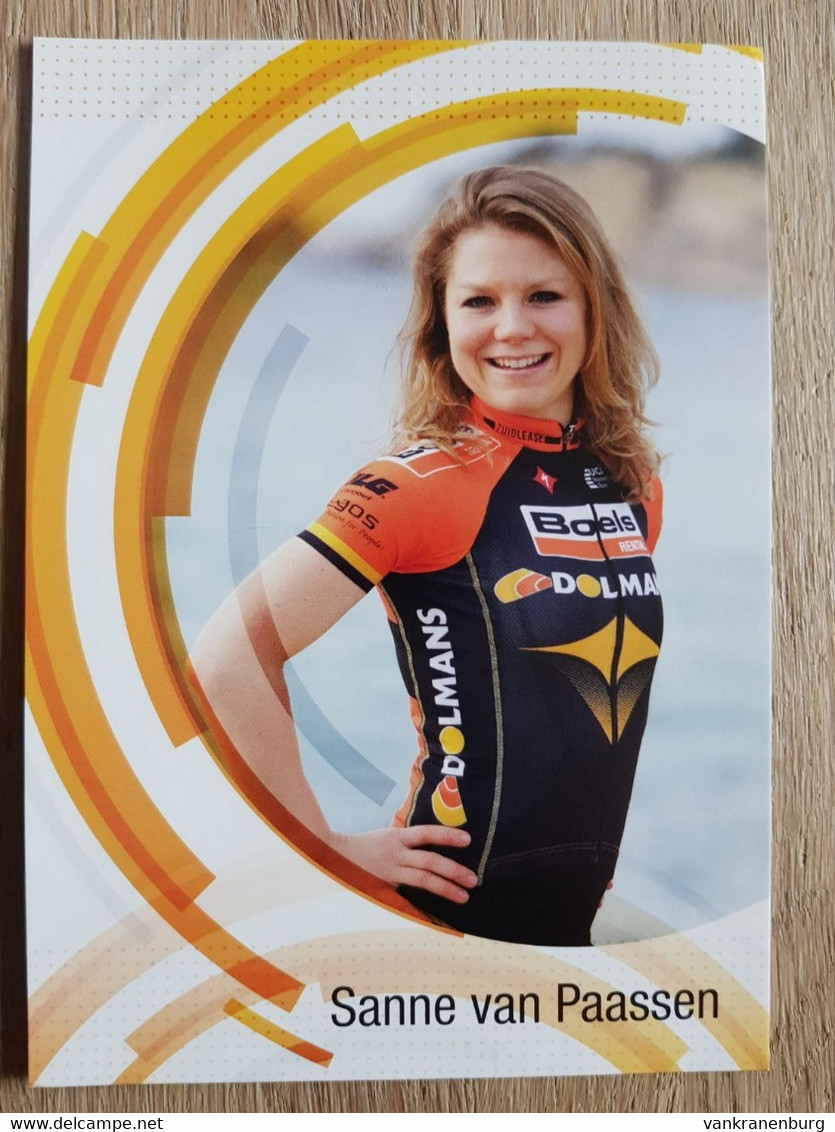 Card Sanne Van Paassen - Boels-Dolmans Cycling Team 2014 - Cycling - Cyclisme - Ciclismo - Wielrennen - Netherlands - Cyclisme