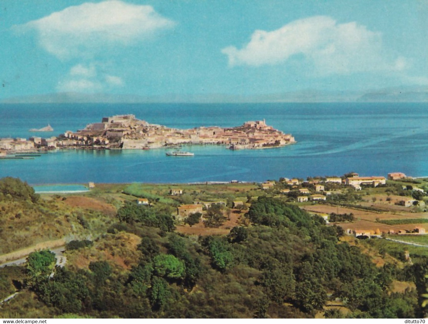 Portoferraio - Panorma - Isola D'elba - Formato Grande Viaggiata – FE390 - Livorno