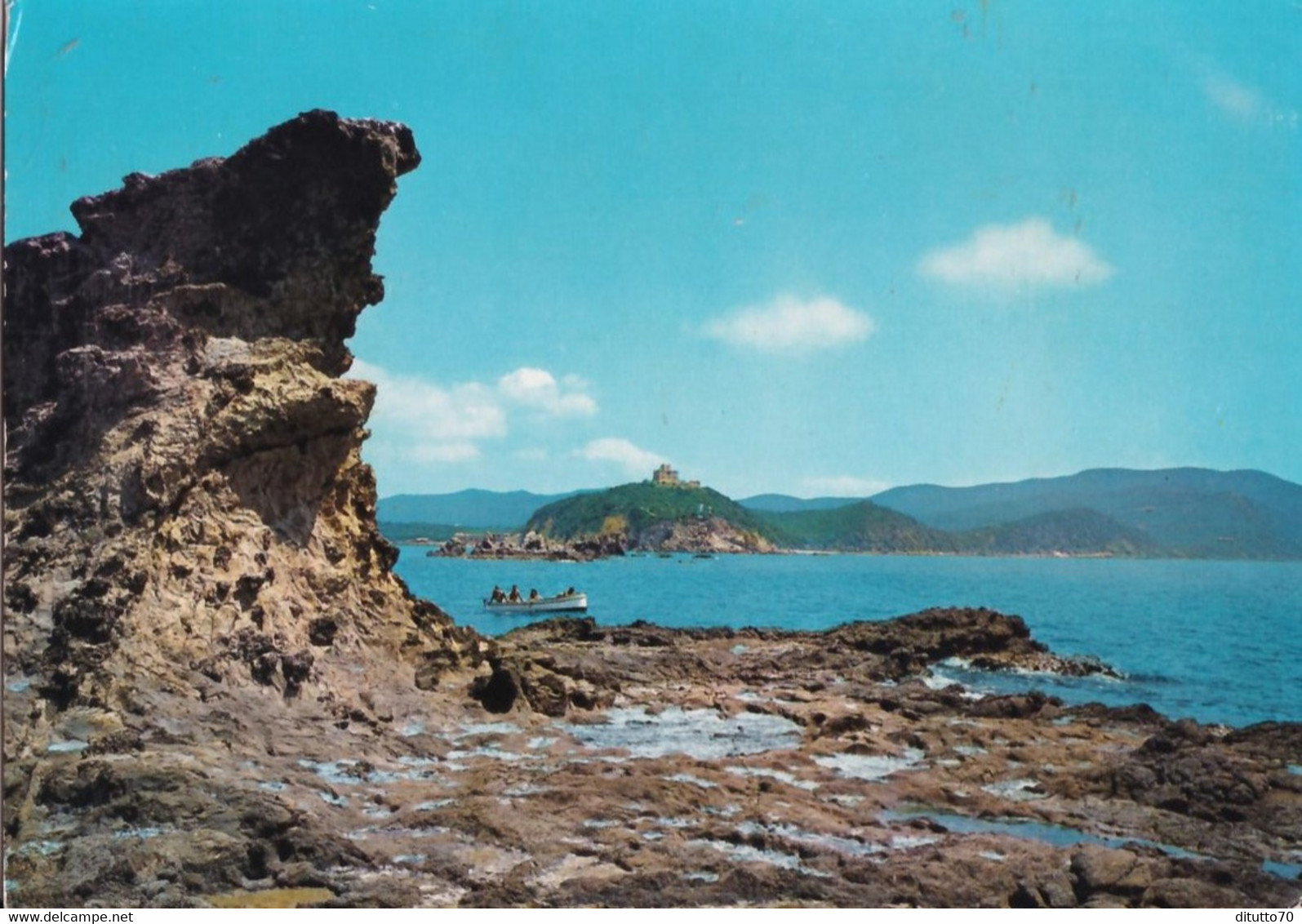 Punta Ala - Grosseto - Panorama Dalle Isole Del Porcllino - Formato Grande Viaggiata – FE390 - Livorno