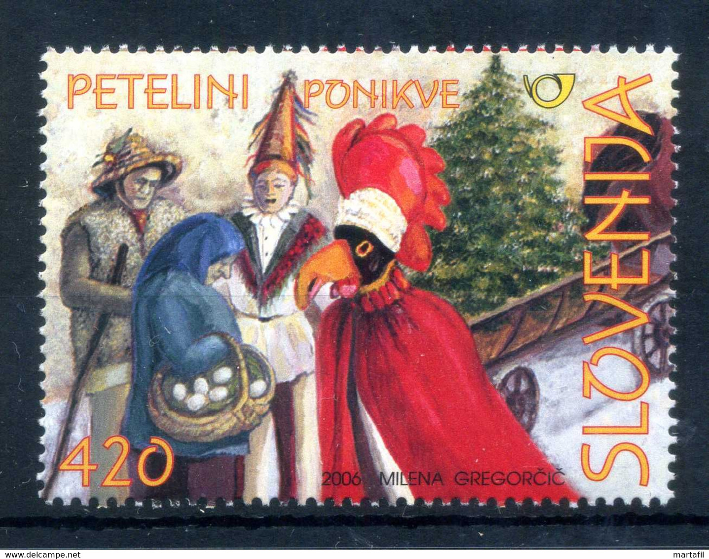 2006 SLOVENIA Serie MNH ** 576 Folclore Maschere Tradizionali Del Carnevale - Slovenia