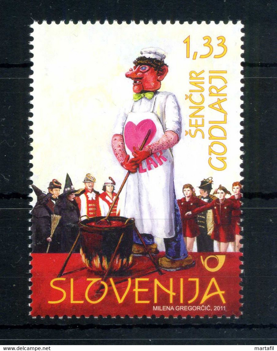 2011 SLOVENIA Serie MNH ** 882 Folclore Maschere Tradizionali Del Carnevale - Slovénie