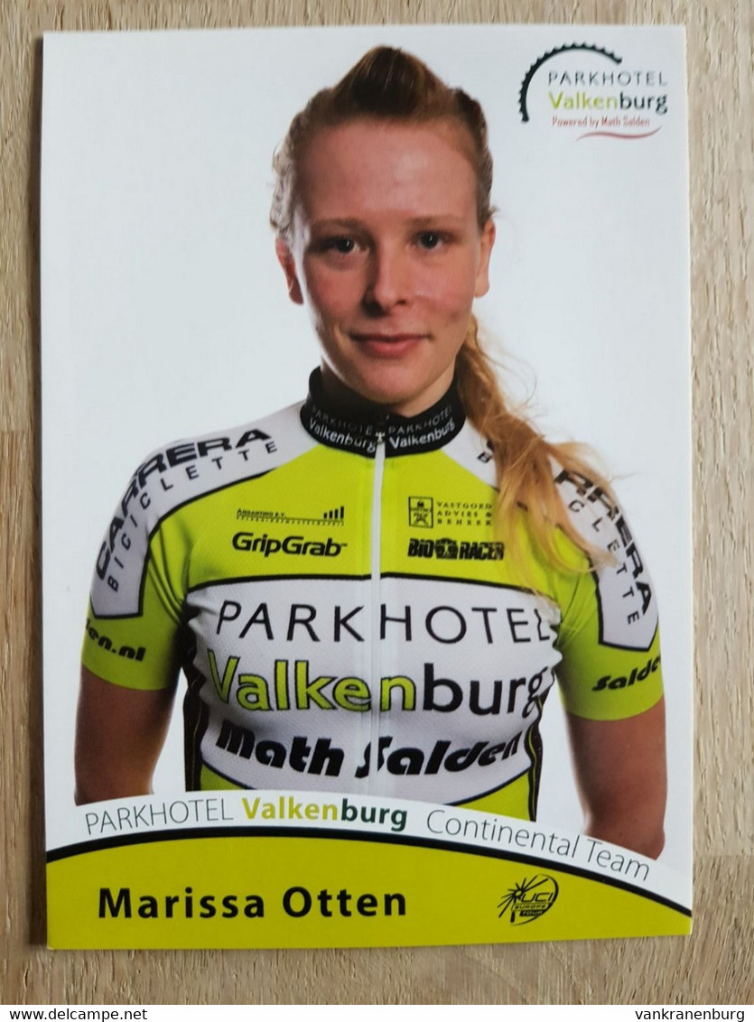 Card Marissa Otten - Parkhotel Valkenburg Team 2014 - Cycling - Cyclisme - Ciclismo - Wielrennen - Netherlands - Cyclisme