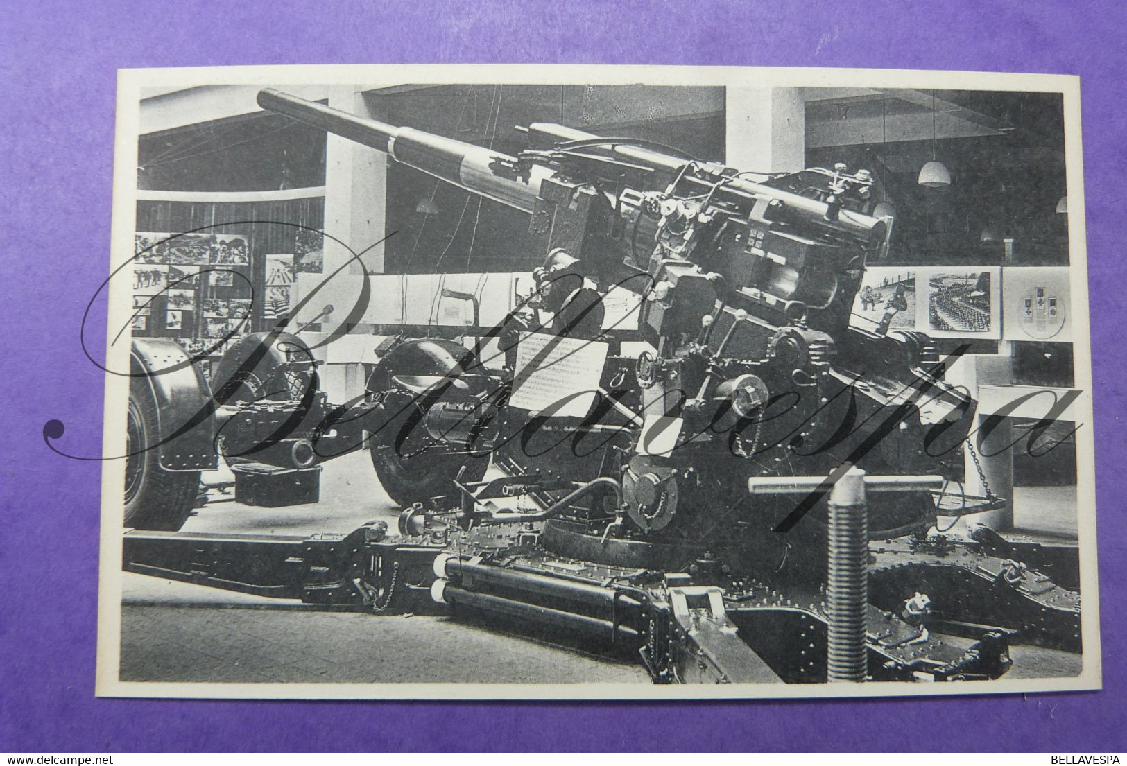 Antwerpen WO II 1940-45 War Exhibition S.H.A.E.F.  Air Defence Artillerie QF 3.7-inch Heavy AA Gun - War 1939-45