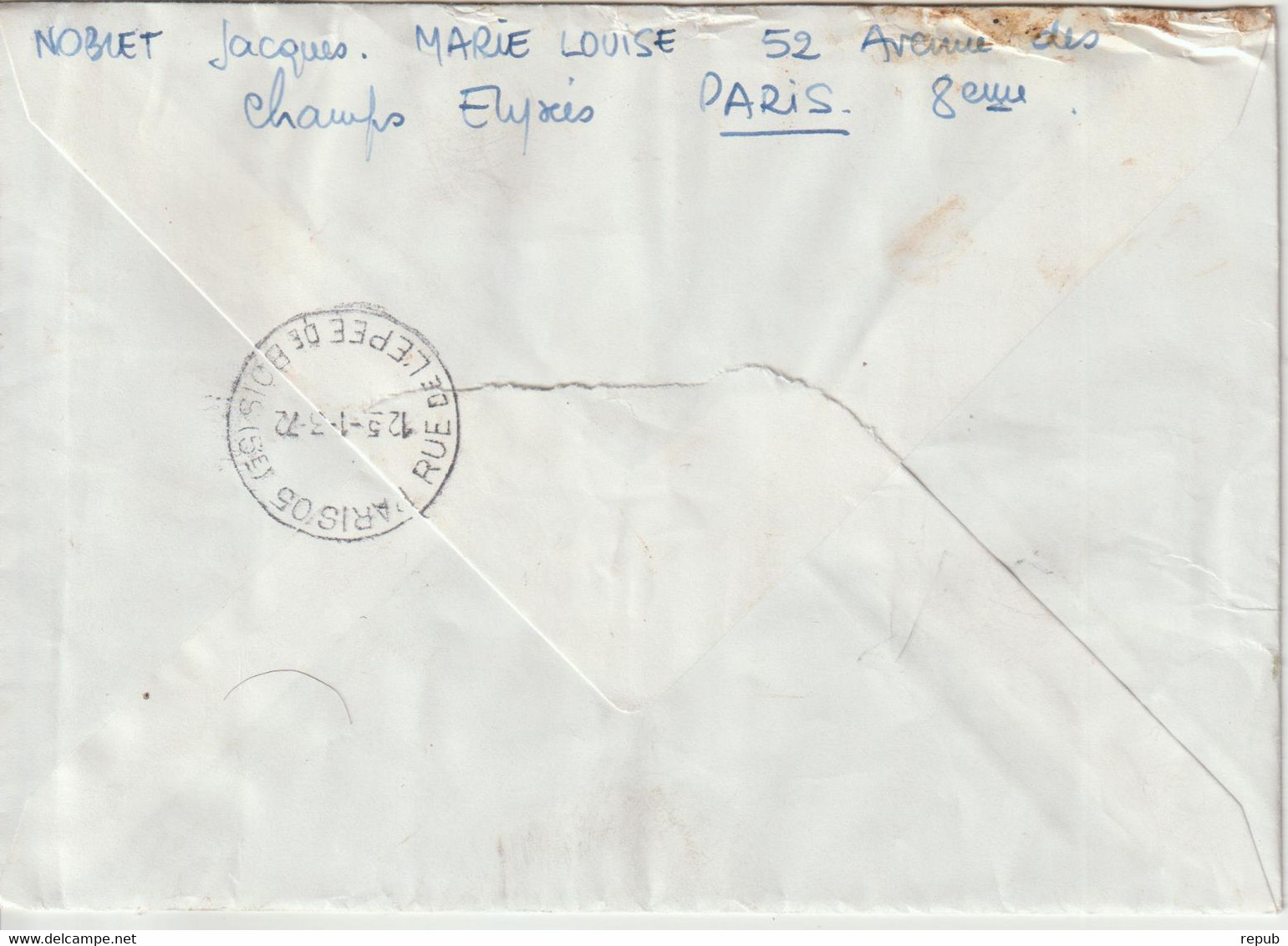 Lettre Pneumatique 1972 Paris 45 Avec Affranchissement Gosier - 1961-....