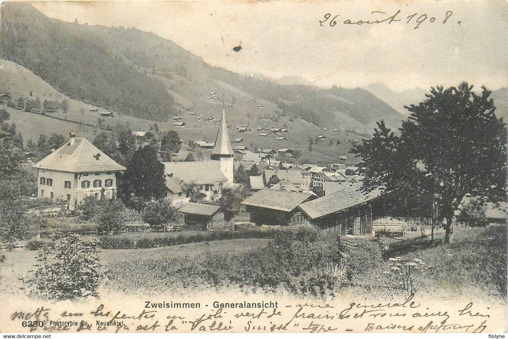 Zweisimmen - Generalansicht - Vue Sur Le Village - Suisse Switzerland - Zweisimmen