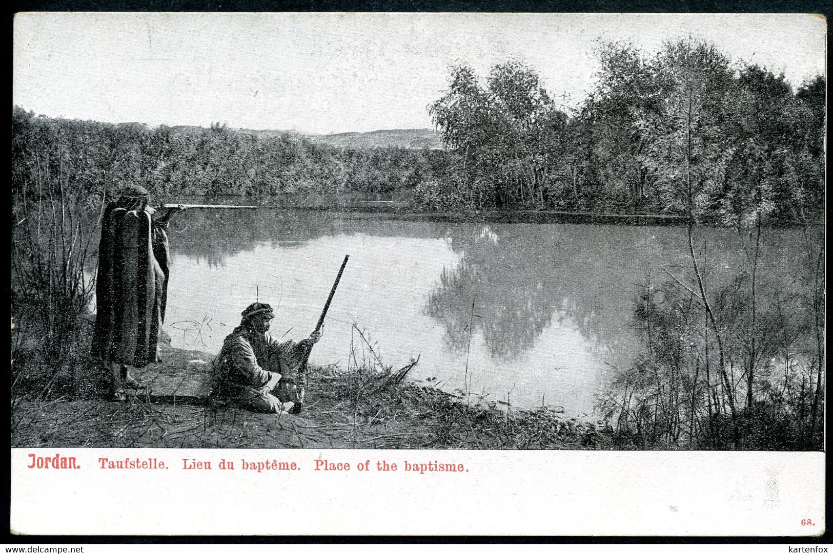 AK Jordan, Vor 1905, Taufstelle, Lieu Du Bapteme, Place Oft He Baptisme - Palestine