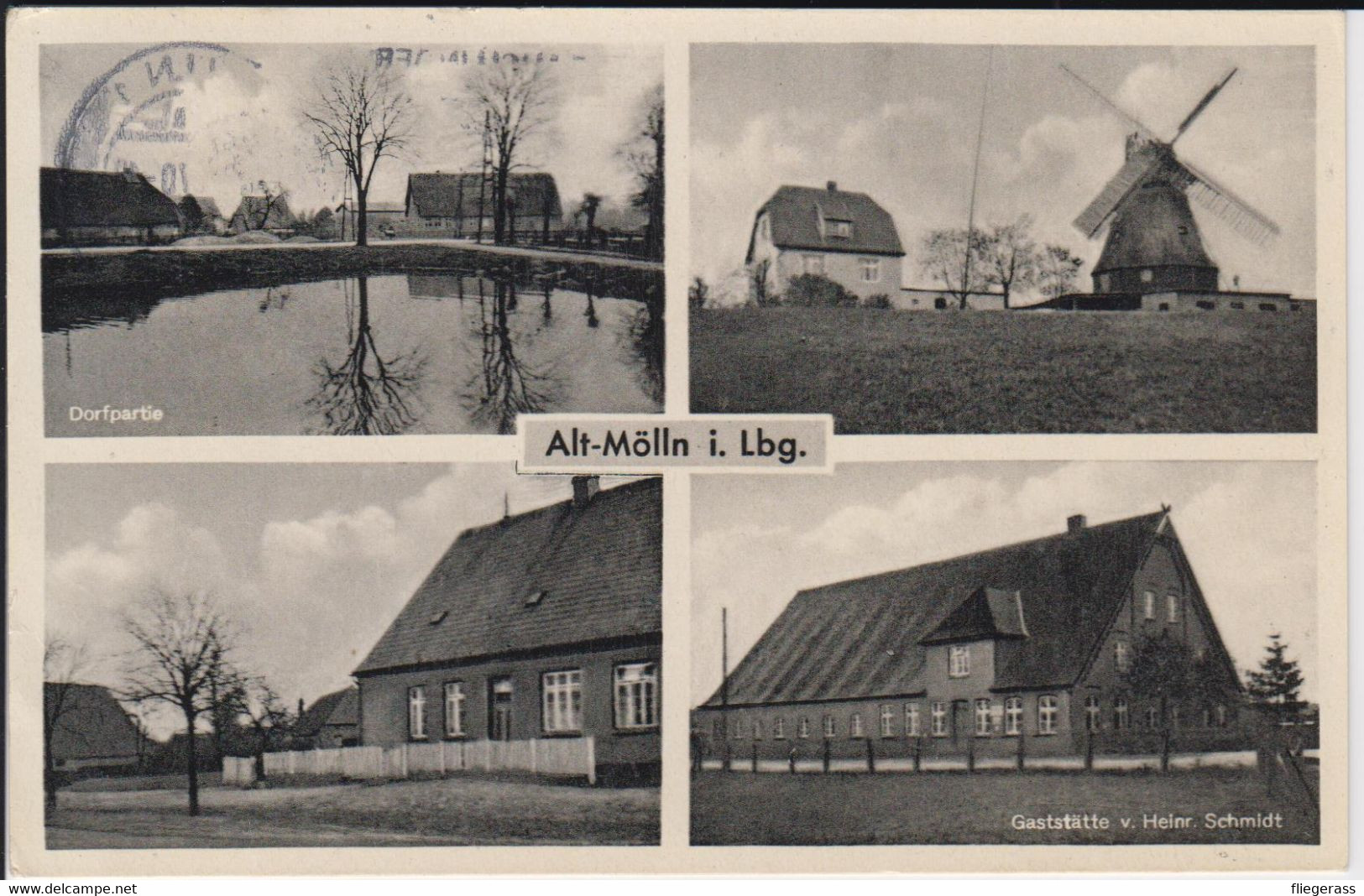 AK Alt-Mölln I. Lbg. - Gaststätte V. Heinr. Schmidt - Lauenburg - Breitenfelde - Lauenburg