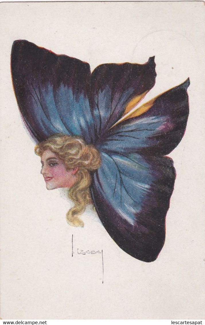 Illustrateur Usabal - Femme Papillon - Usabal