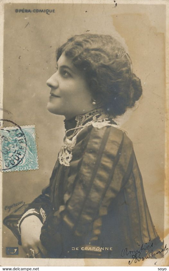 Mathilde De Craponne Née à Alger Soprano  Opera Comique - Opéra