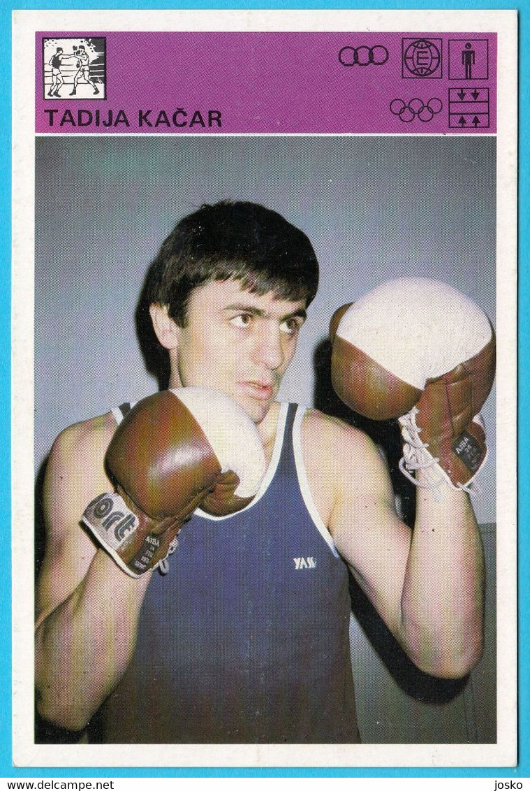 TADIJA KACAR - Yugoslavia Vintage Card Svijet Sporta * Boxing Boxe Boxeo Boxen Pugilato Boksen - Trading-Karten