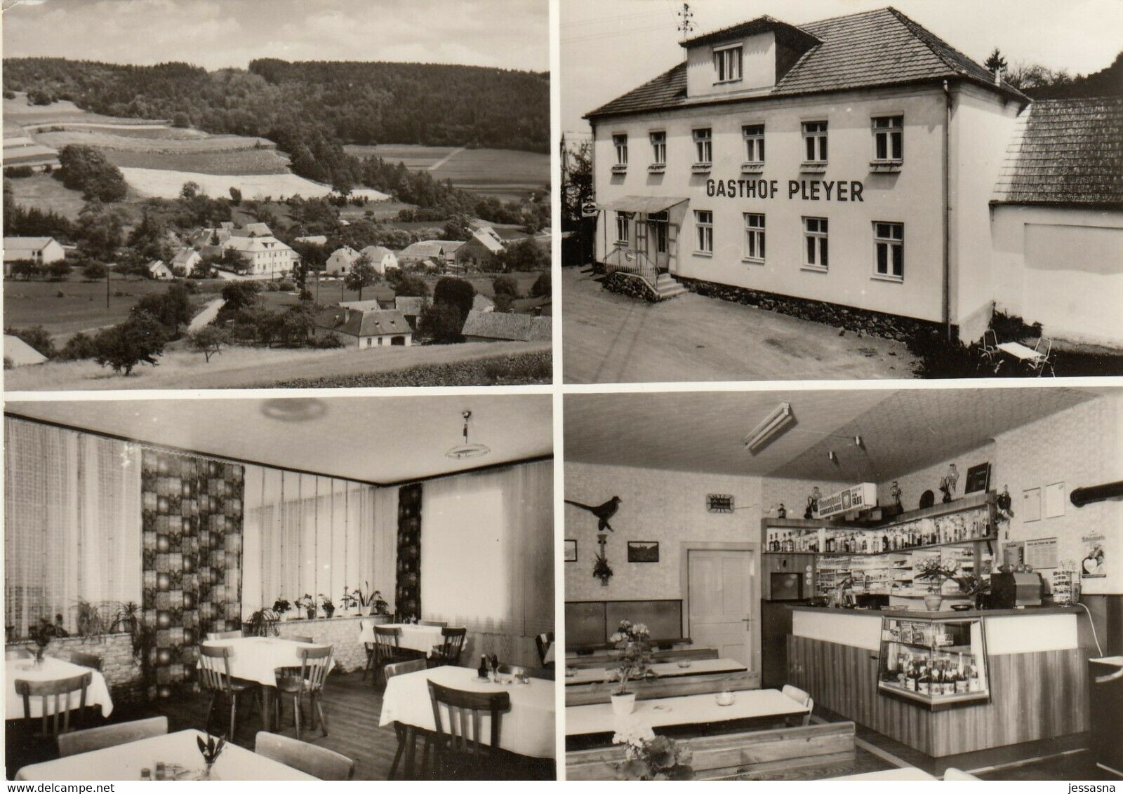 AK - BERGWERK (Bez. Oberwart) - Gasthof BLEYER Mit Innenansichten 1950 - Oberwart