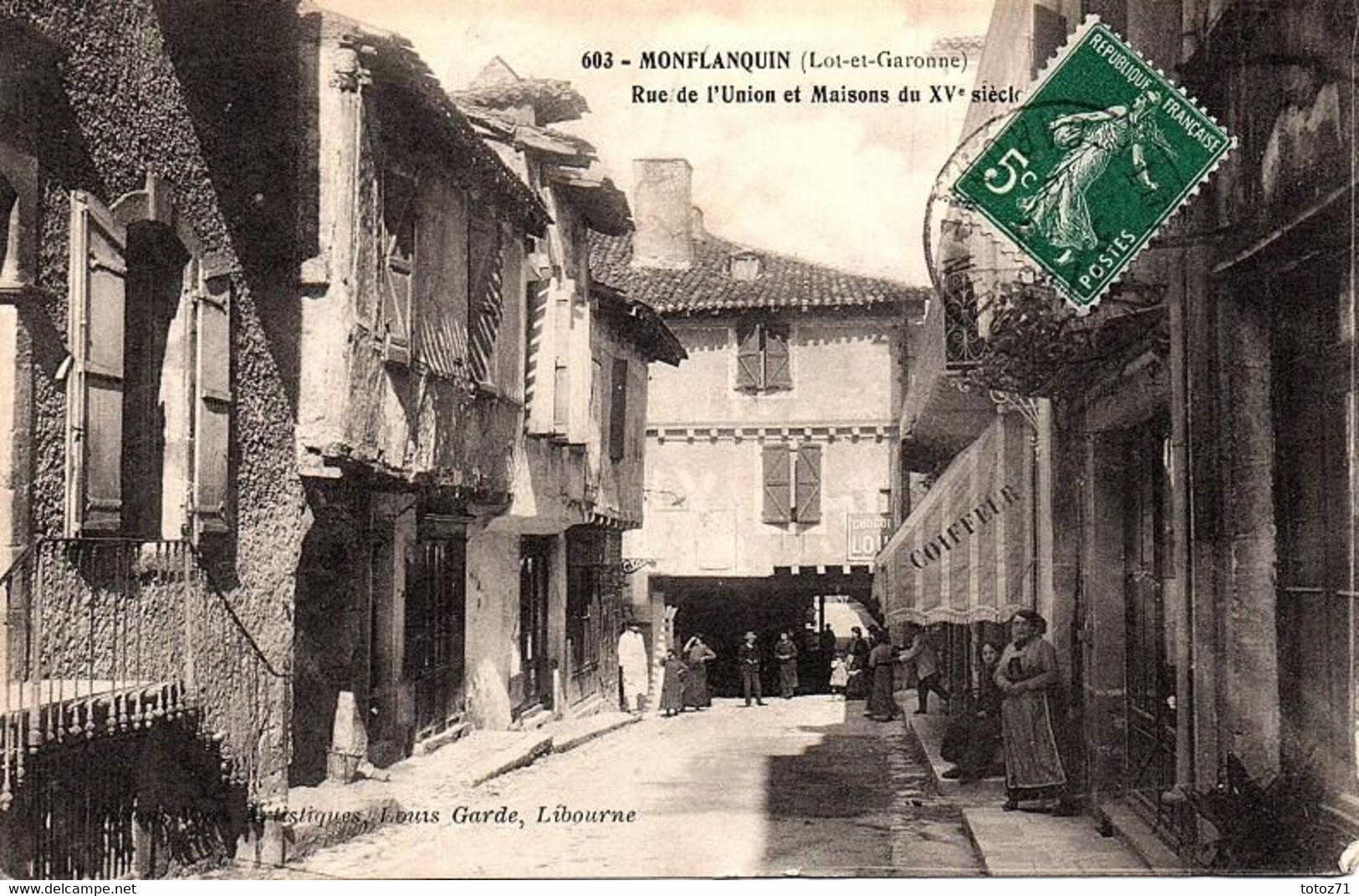 MONFLANQUIN -  Rue De L'Union Et Maisons Du XVè Siècle - Monflanquin